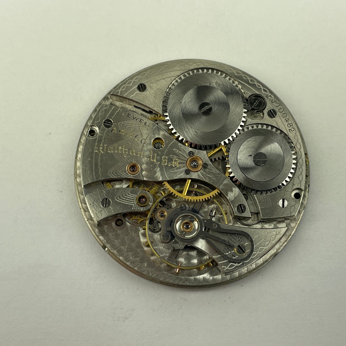 Lot 38- Waltham |12s | Pocket Watch Movements (4)