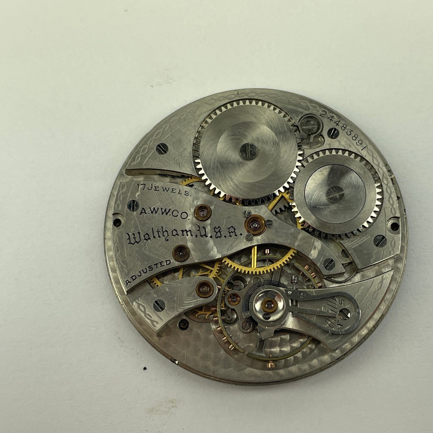 Lot 38- Waltham |12s | Pocket Watch Movements (4)