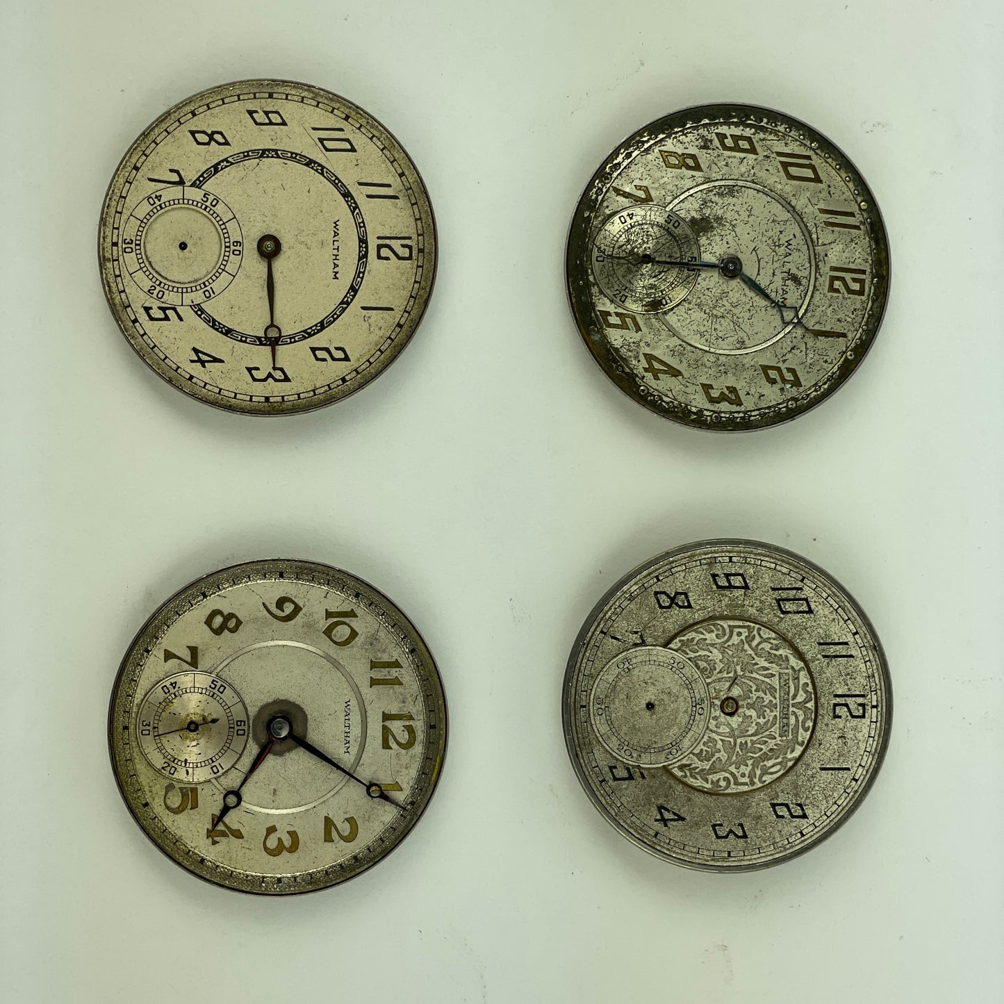 Lot 38- Waltham |12s | Pocket Watch Movements (4)