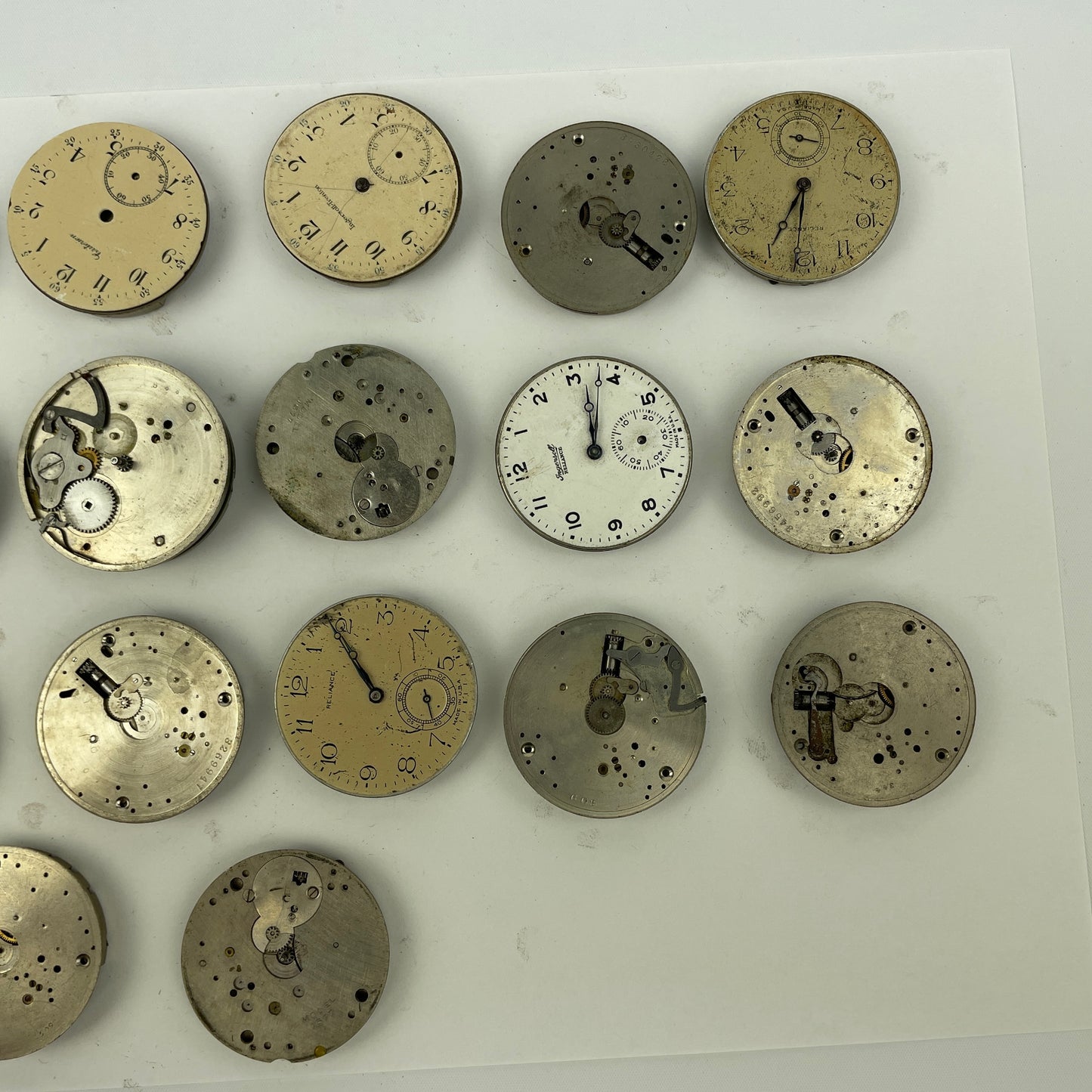 Lot 41- Swiss & American Pocket Watch Movements (21)