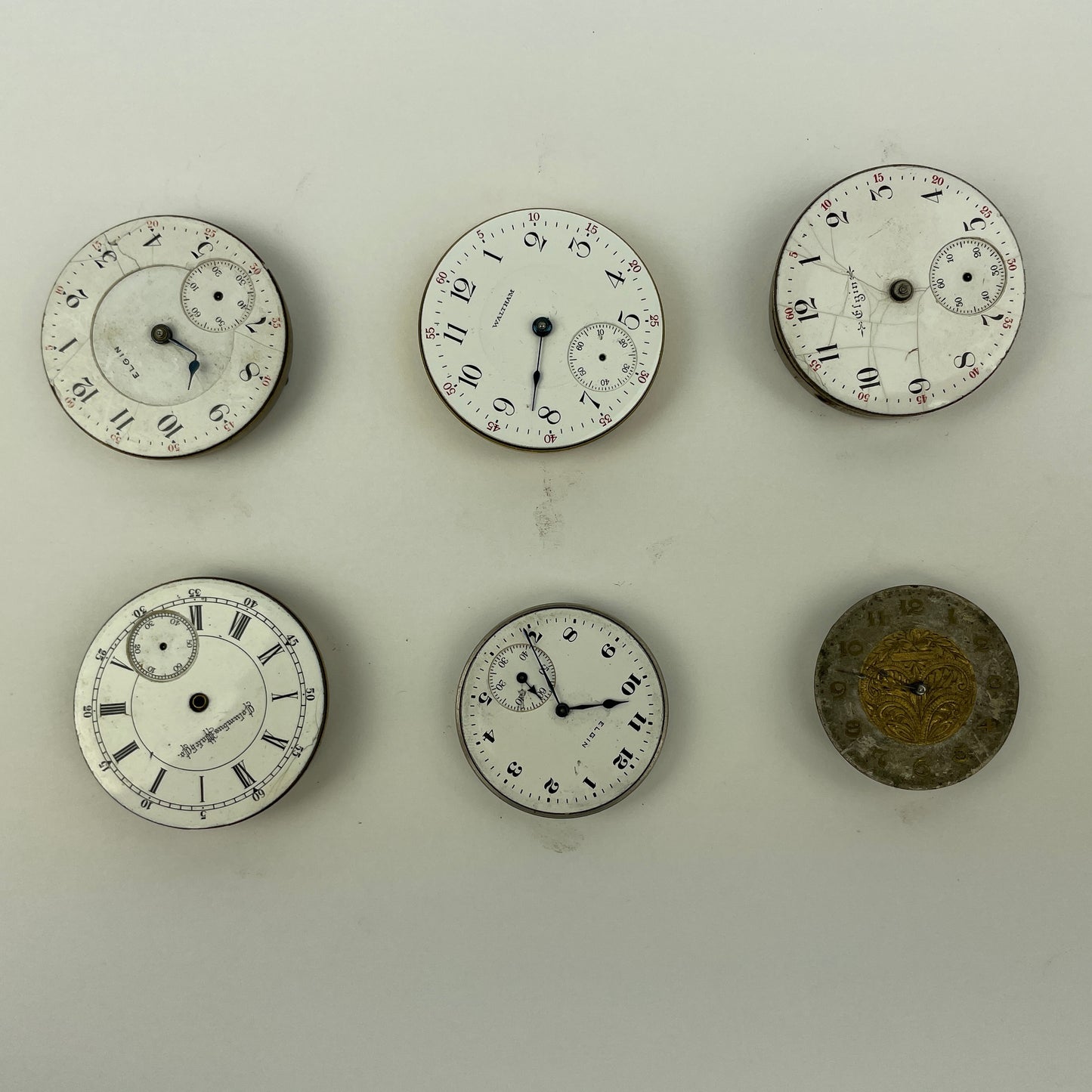 Lot 42- Waltham | Elgin | Columbus Pocket Watch Movements (7)