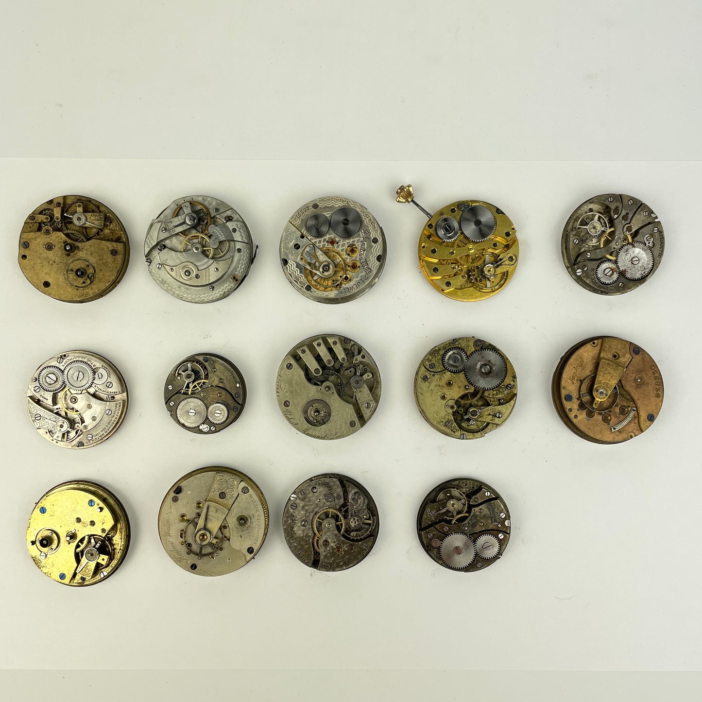 Lot 45- Swiss Pocket Watch Movements (14)