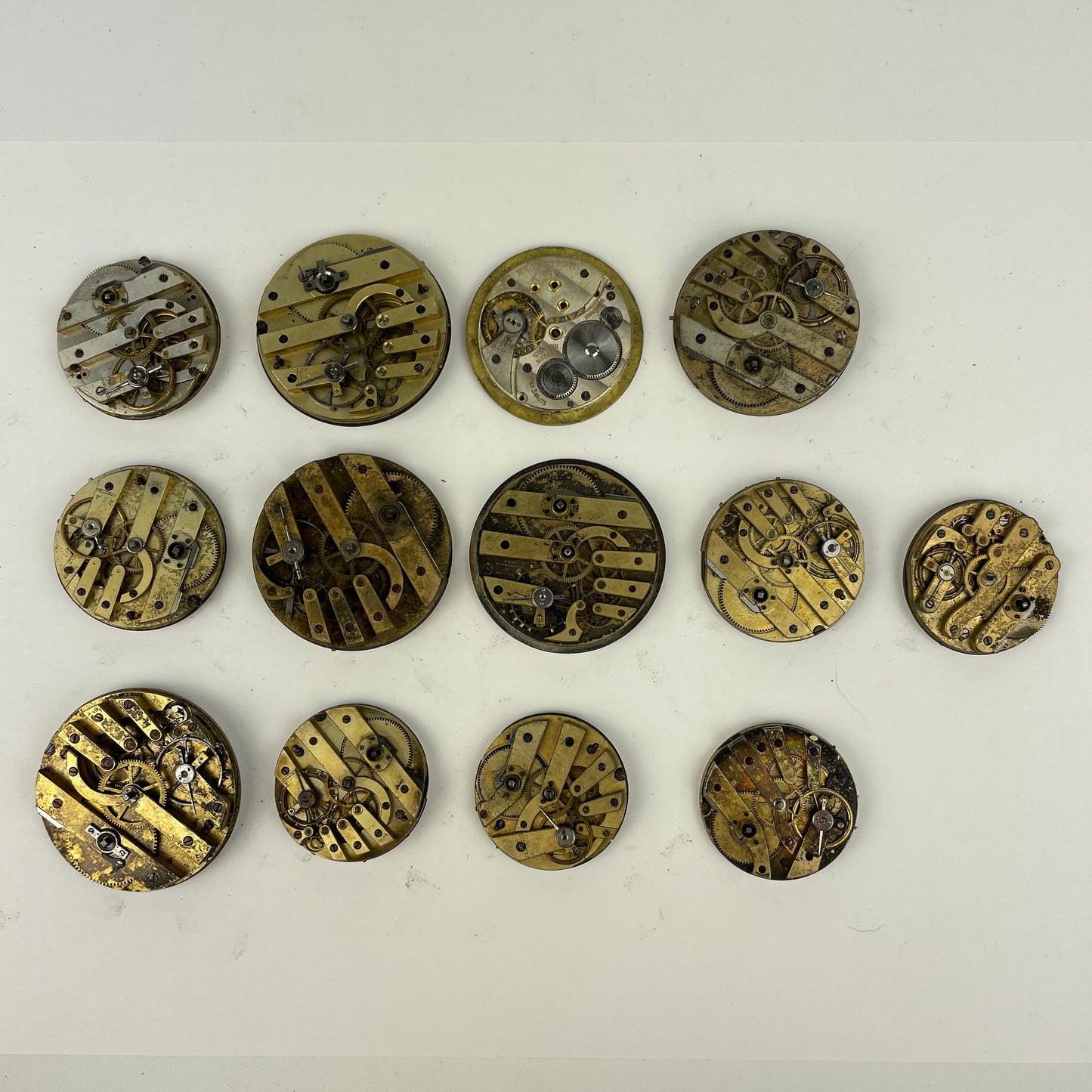 Lot 46- Swiss Bar Pocket Watch Movements (13)
