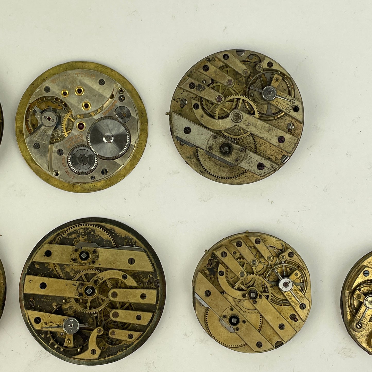 Lot 46- Swiss Bar Pocket Watch Movements (13)
