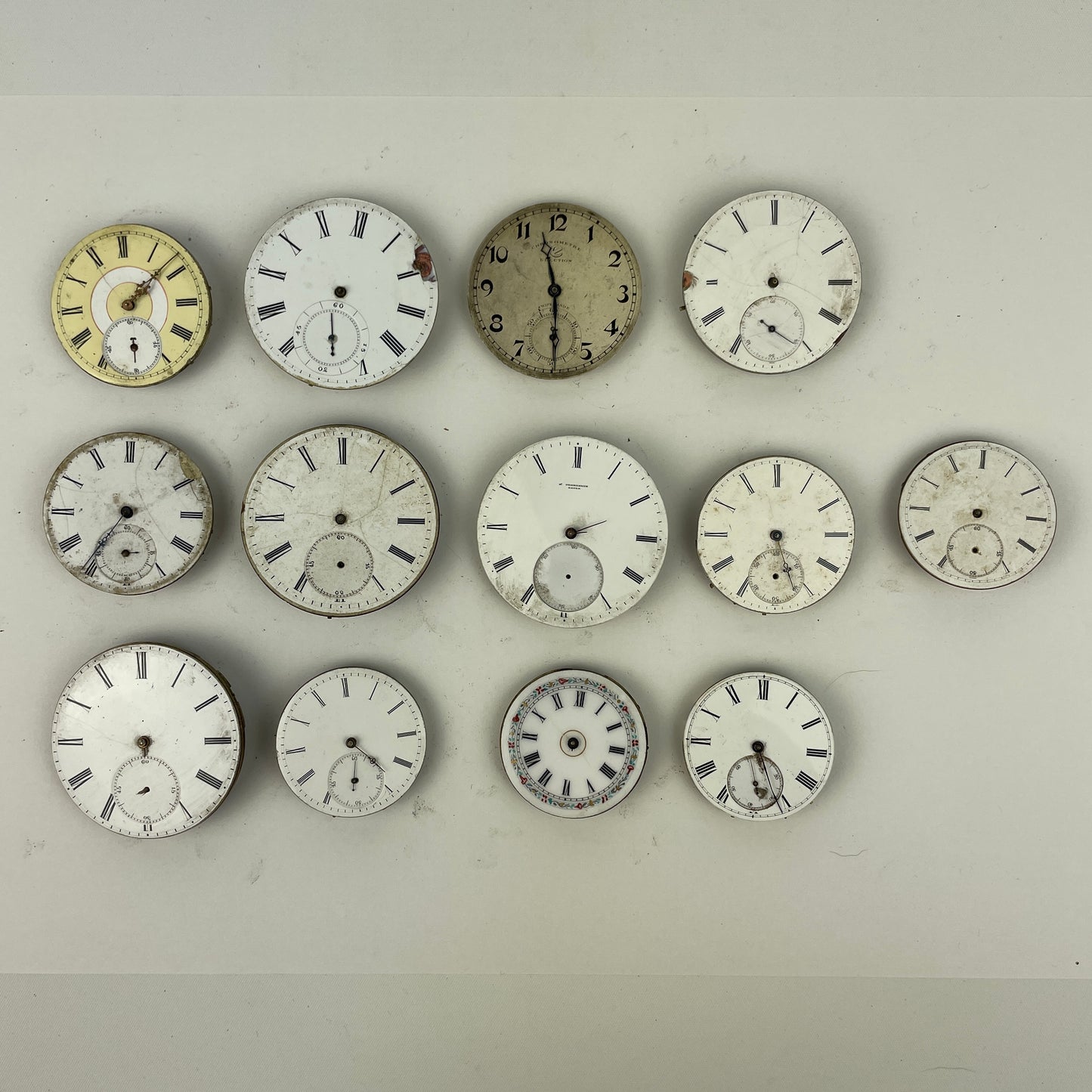 Lot 46- Swiss Bar Pocket Watch Movements (13)