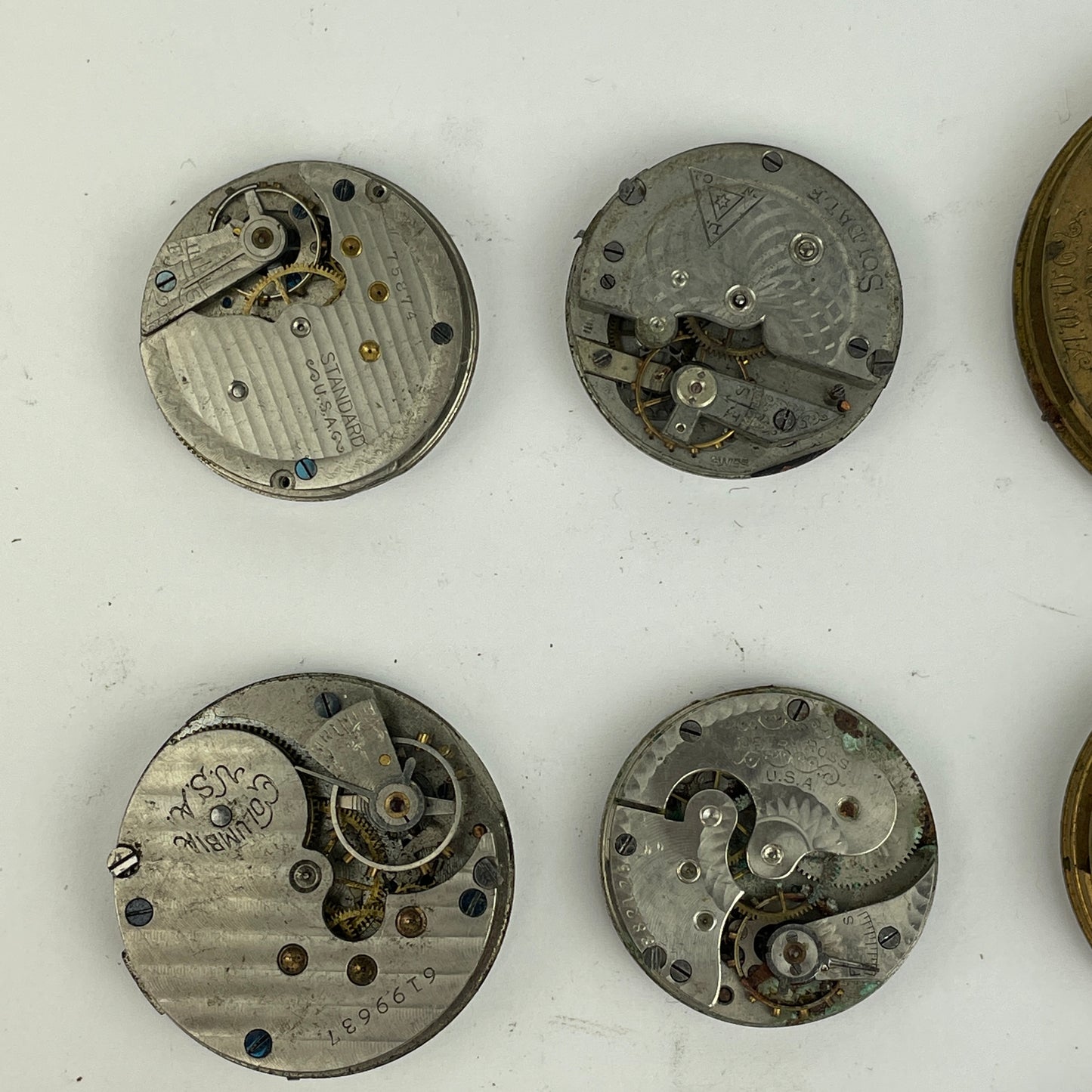 Lot 47- American & Swiss Pocket Watch Movements (22)