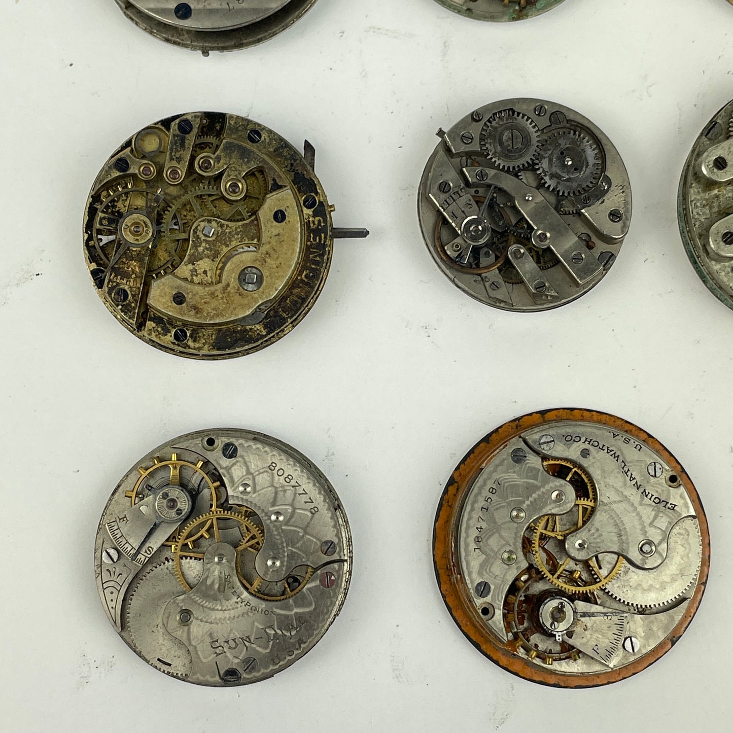 Lot 47- American & Swiss Pocket Watch Movements (22)
