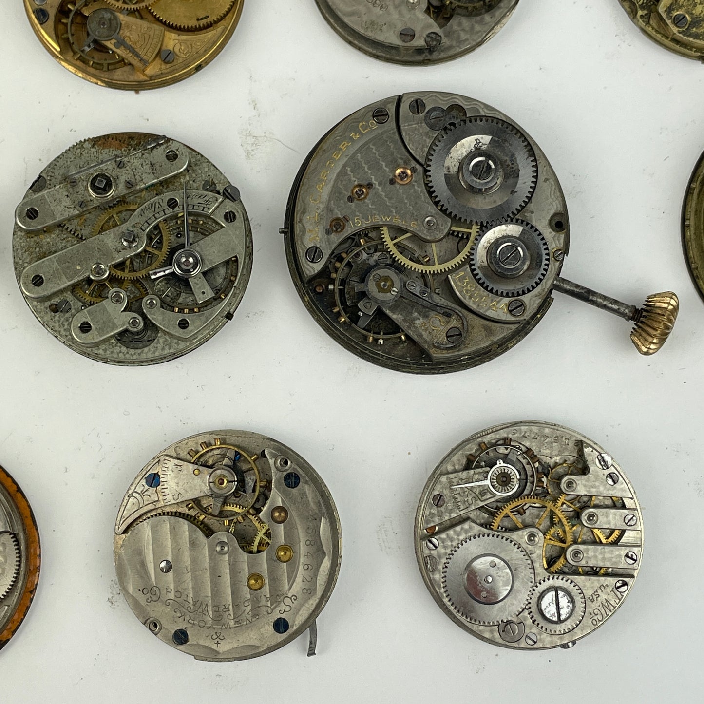 Lot 47- American & Swiss Pocket Watch Movements (22)