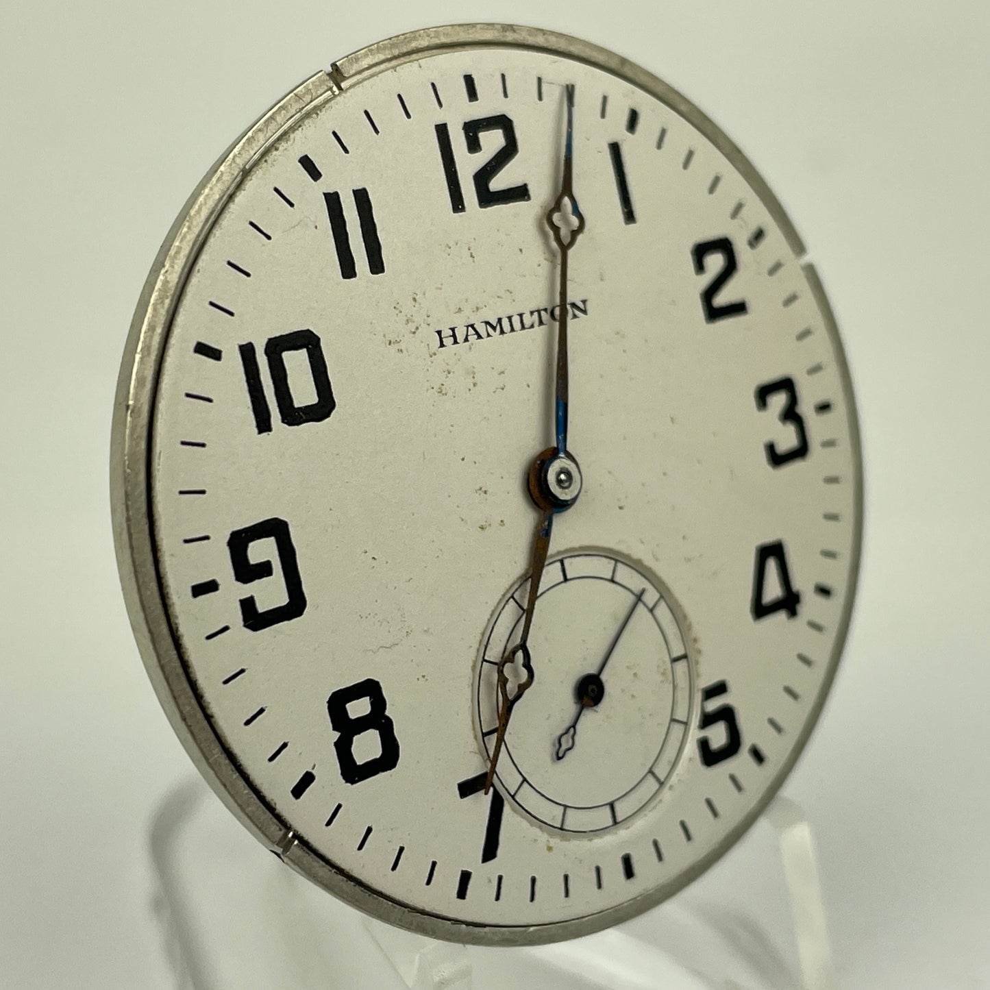 Lot 55- Hamilton | 12S | 910 | 17J | Pocket Watch Movement