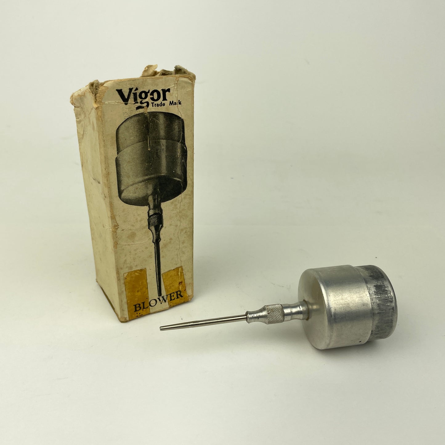 Lot 58- Vintage Metal Blower & Alcohol Lamp