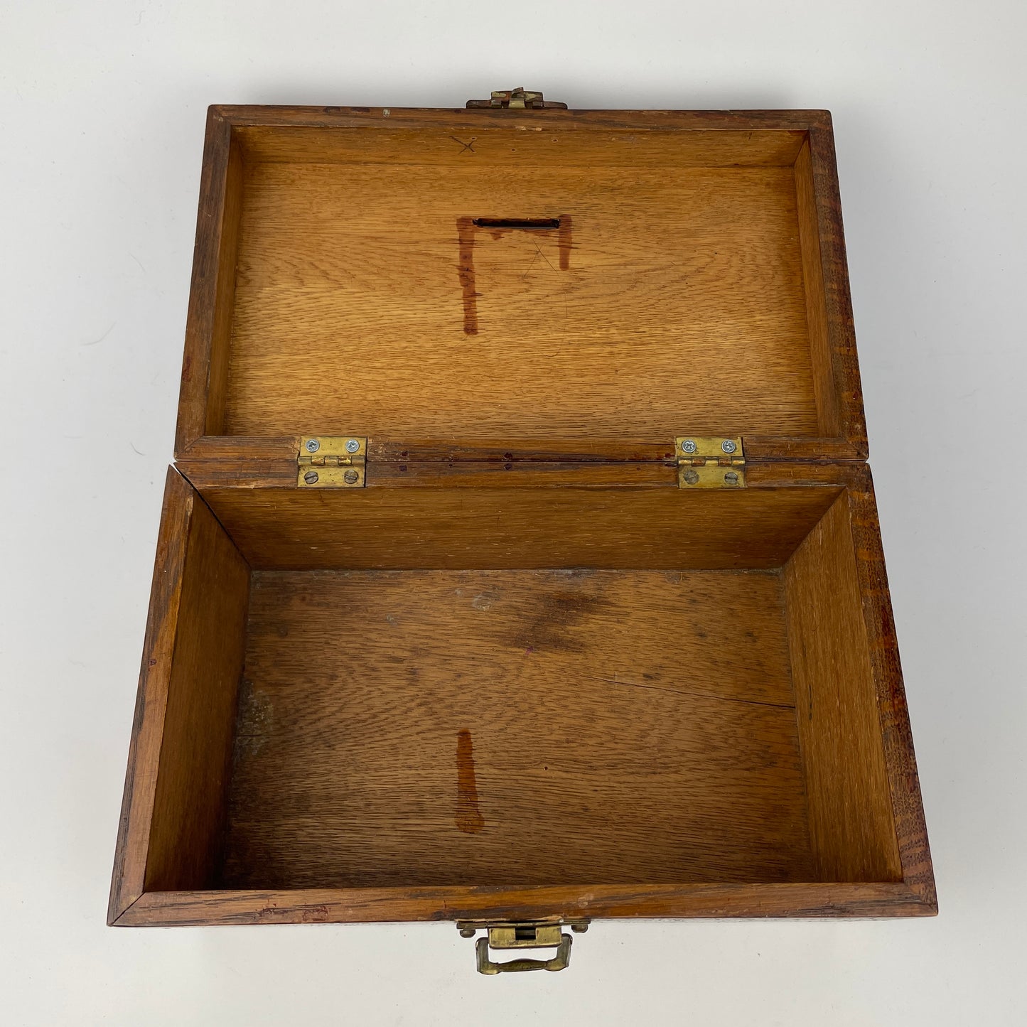 Lot 65- Wooden Coin Lock Box
