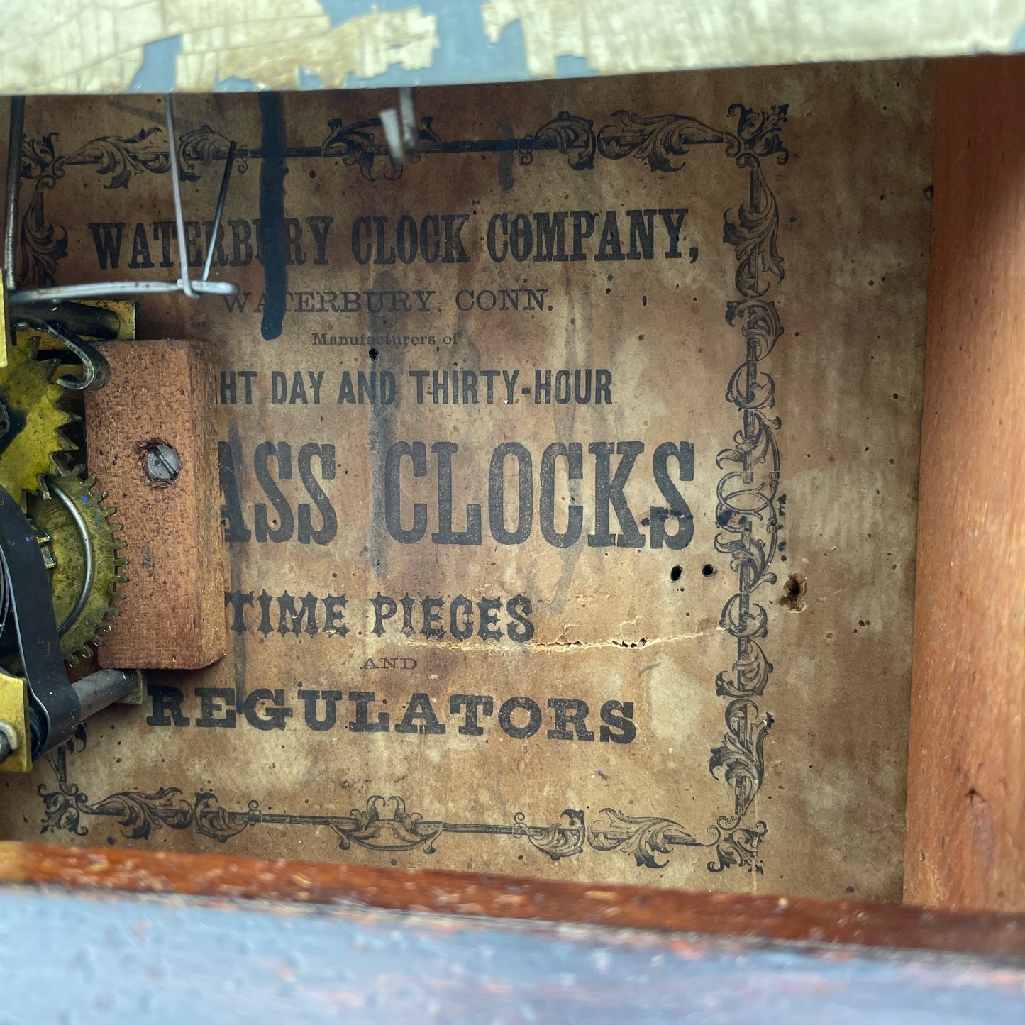 Lot 67- Waterbury | Time & Alarm | 30-Hr | Cottage Clock