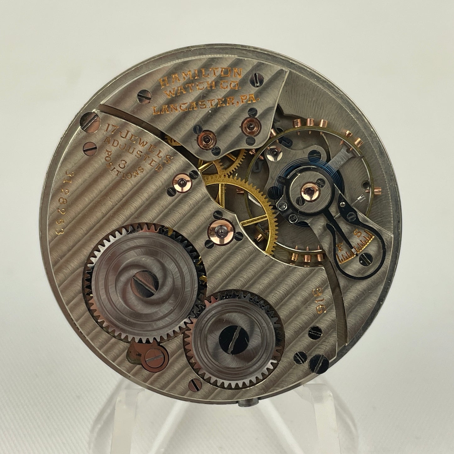 Lot 35- Hamilton | 12S | 912 | 17J | Pocket Watch Movement