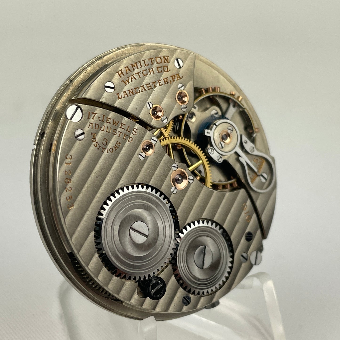 Lot 35- Hamilton | 12S | 912 | 17J | Pocket Watch Movement