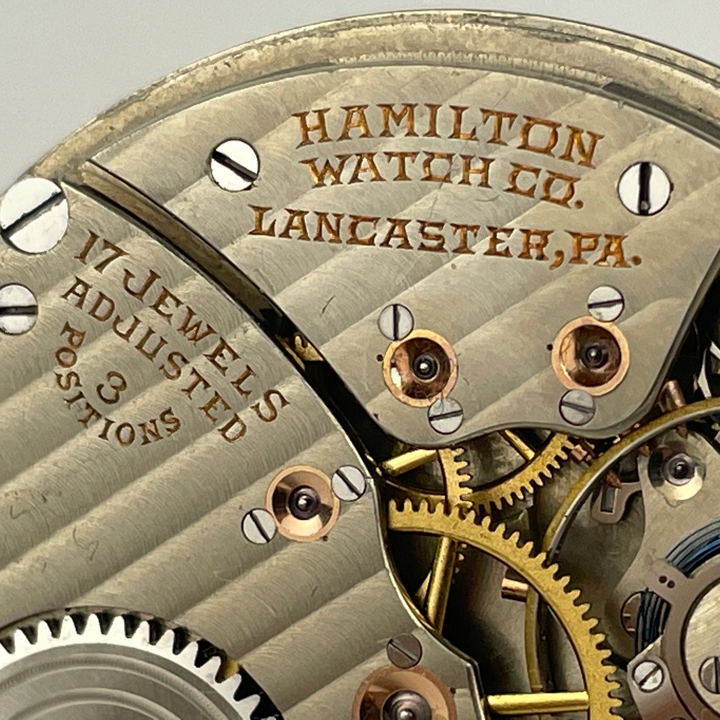 Lot 35- Hamilton | 12S | 912 | 17J | Pocket Watch Movement