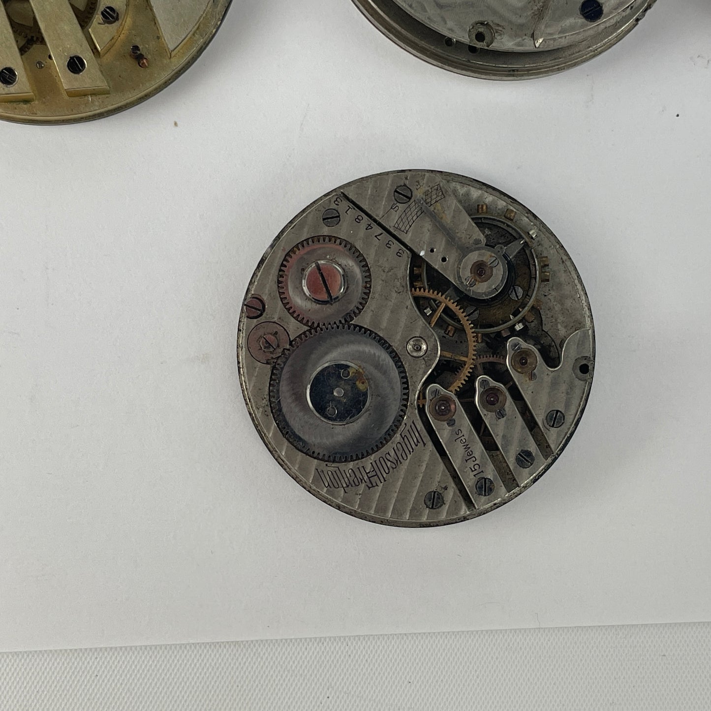 Lot 124- American & Swiss 18 Size Pocket Watch Movements