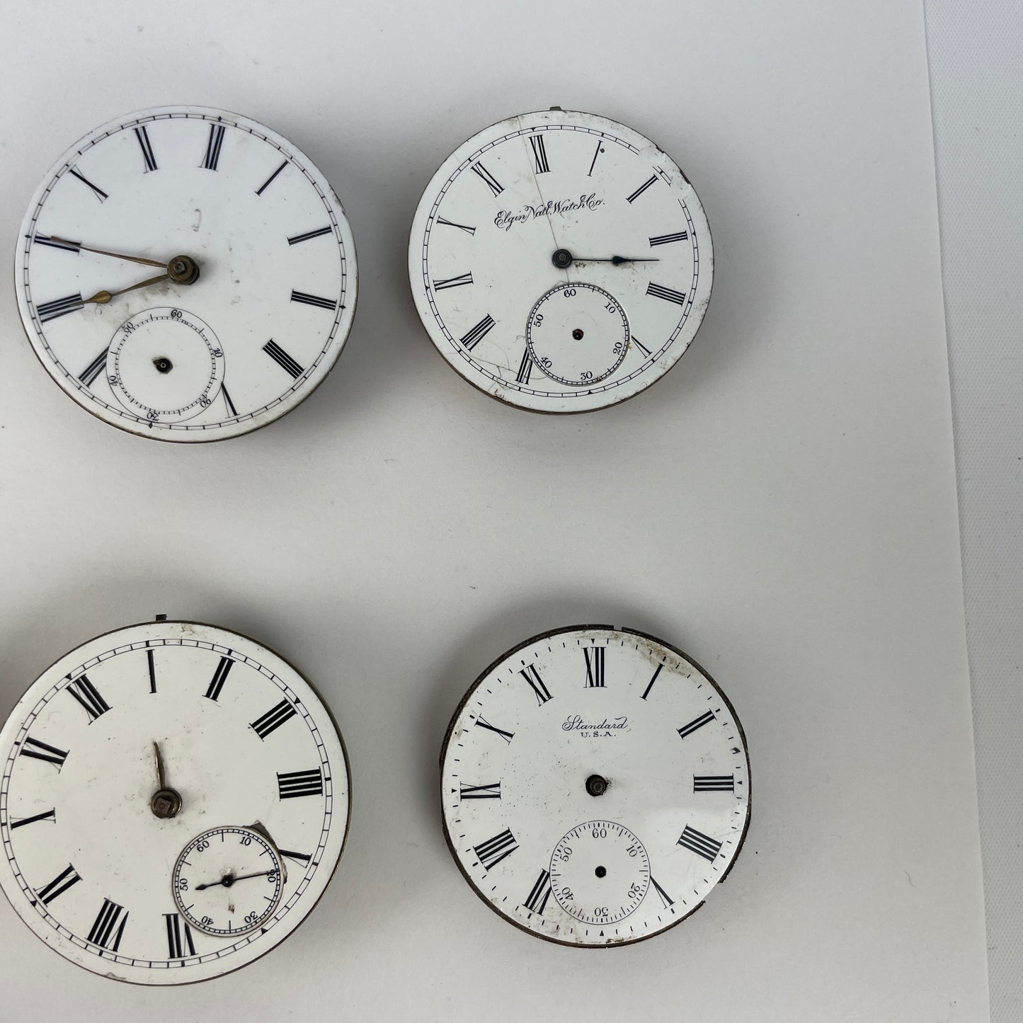 Lot 124- American & Swiss 18 Size Pocket Watch Movements