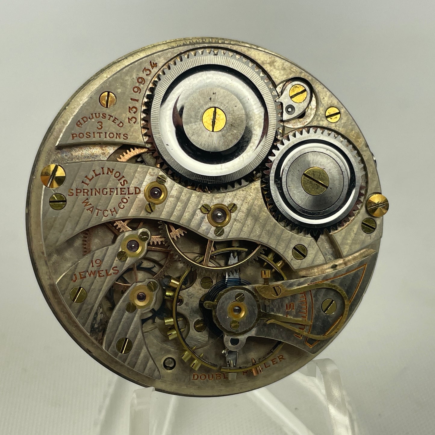Lot 128- Illinois | 12S | 19J | Pocket Watch Movement