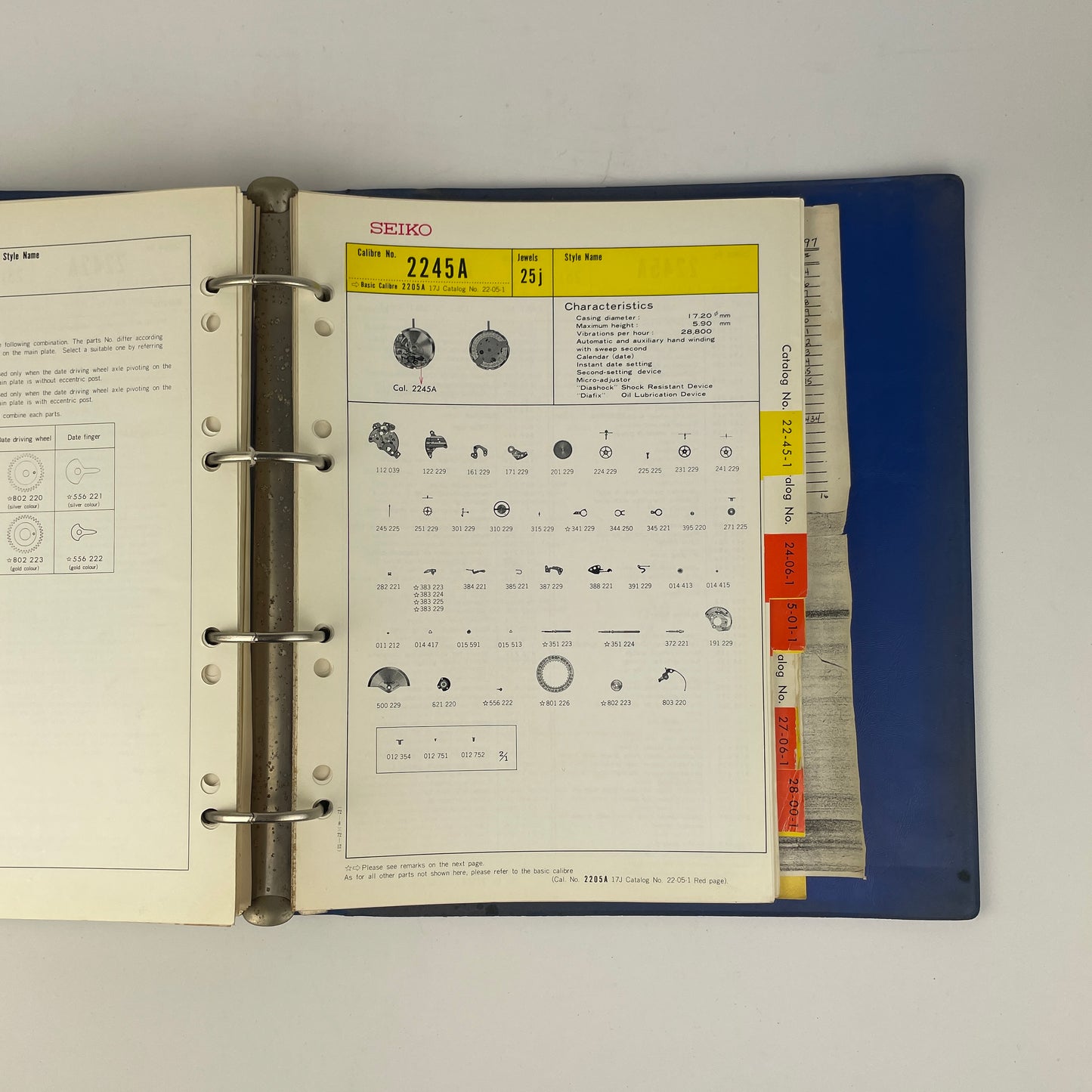 Lot 18- Seiko Watch Parts Catalogue Volume 1