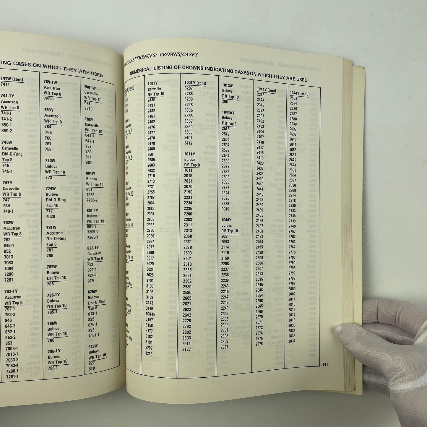 Oct Lot 80- Accutron Bulova Caravelle Case Parts Catalog