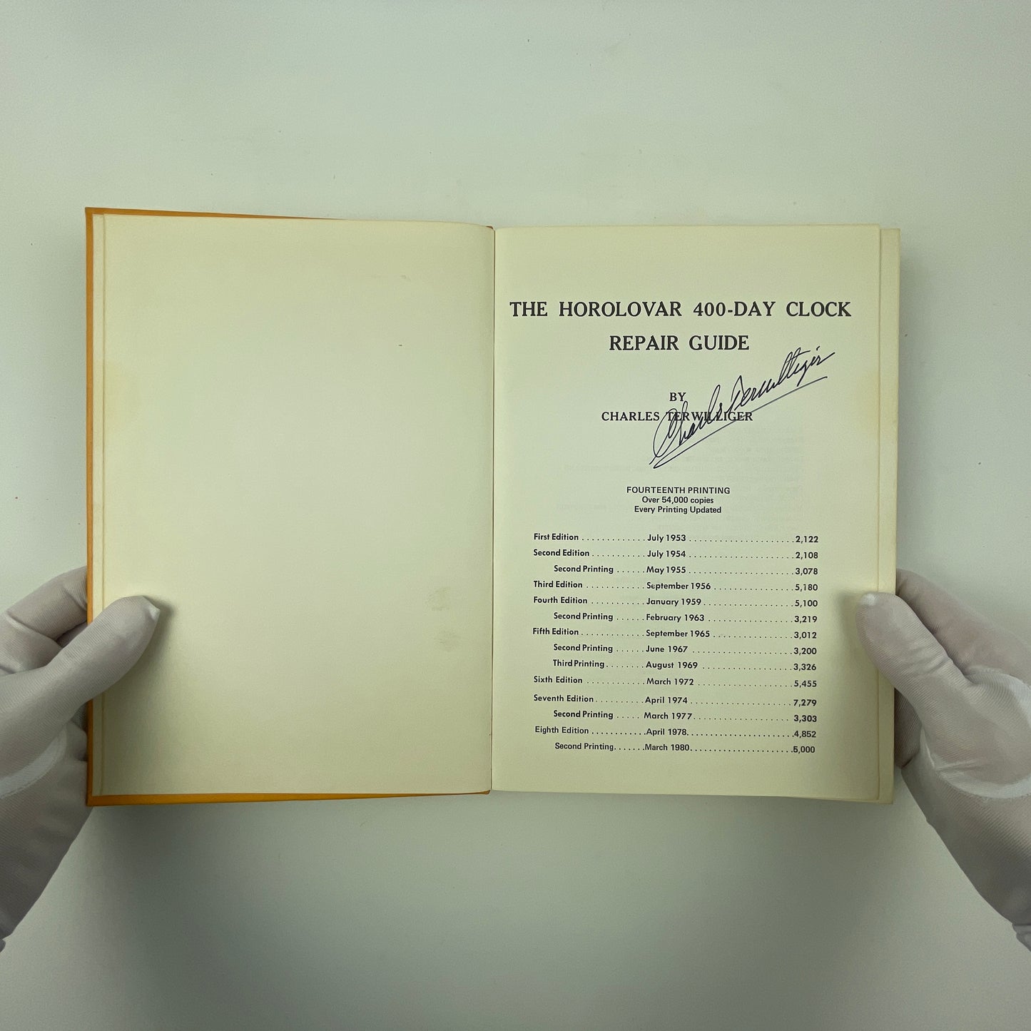 Oct Lot 98- The Horolovar 400-Day Clock Repair Guide