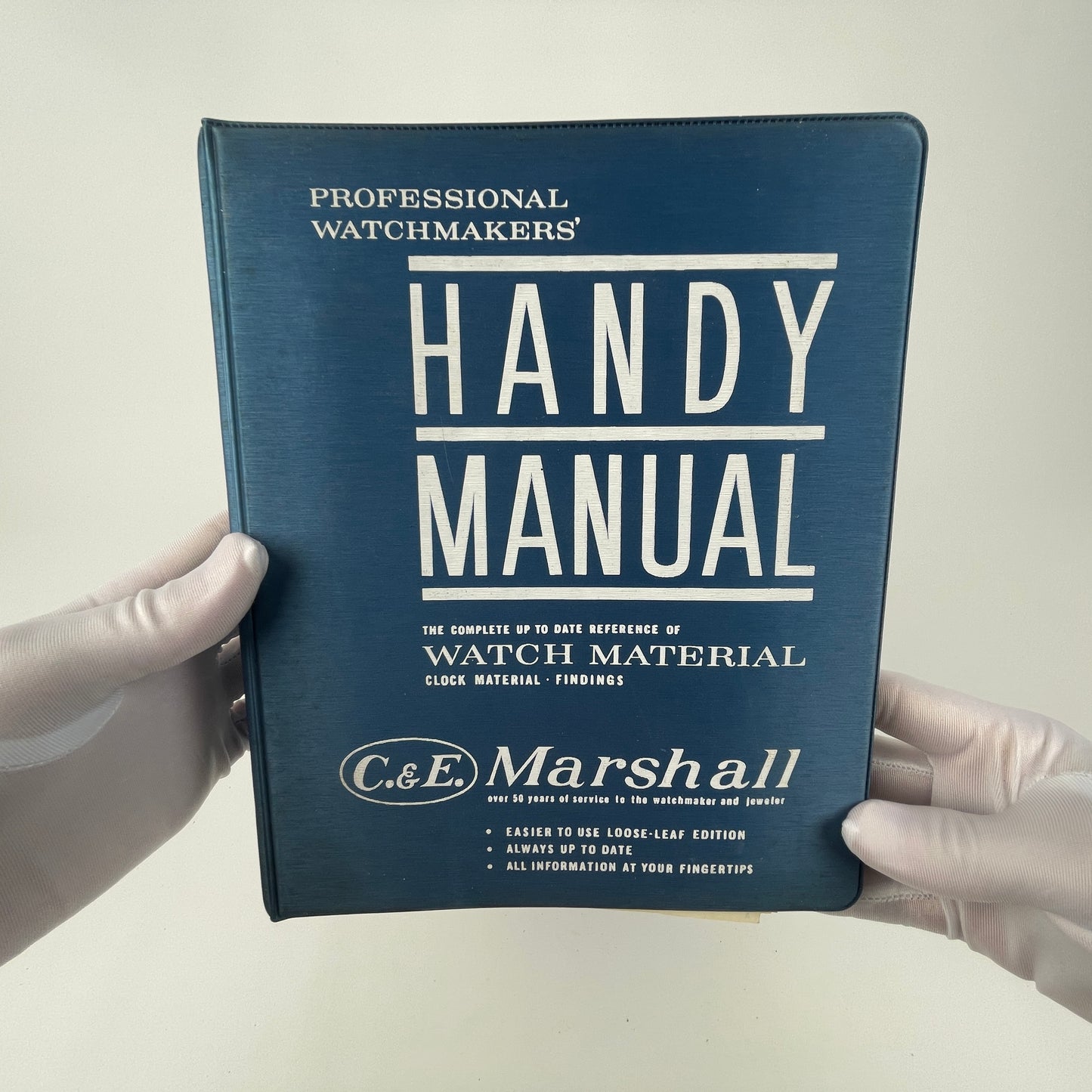 Oct Lot 59- C&E Marshall Professional Watchmakers’ Handy Manual