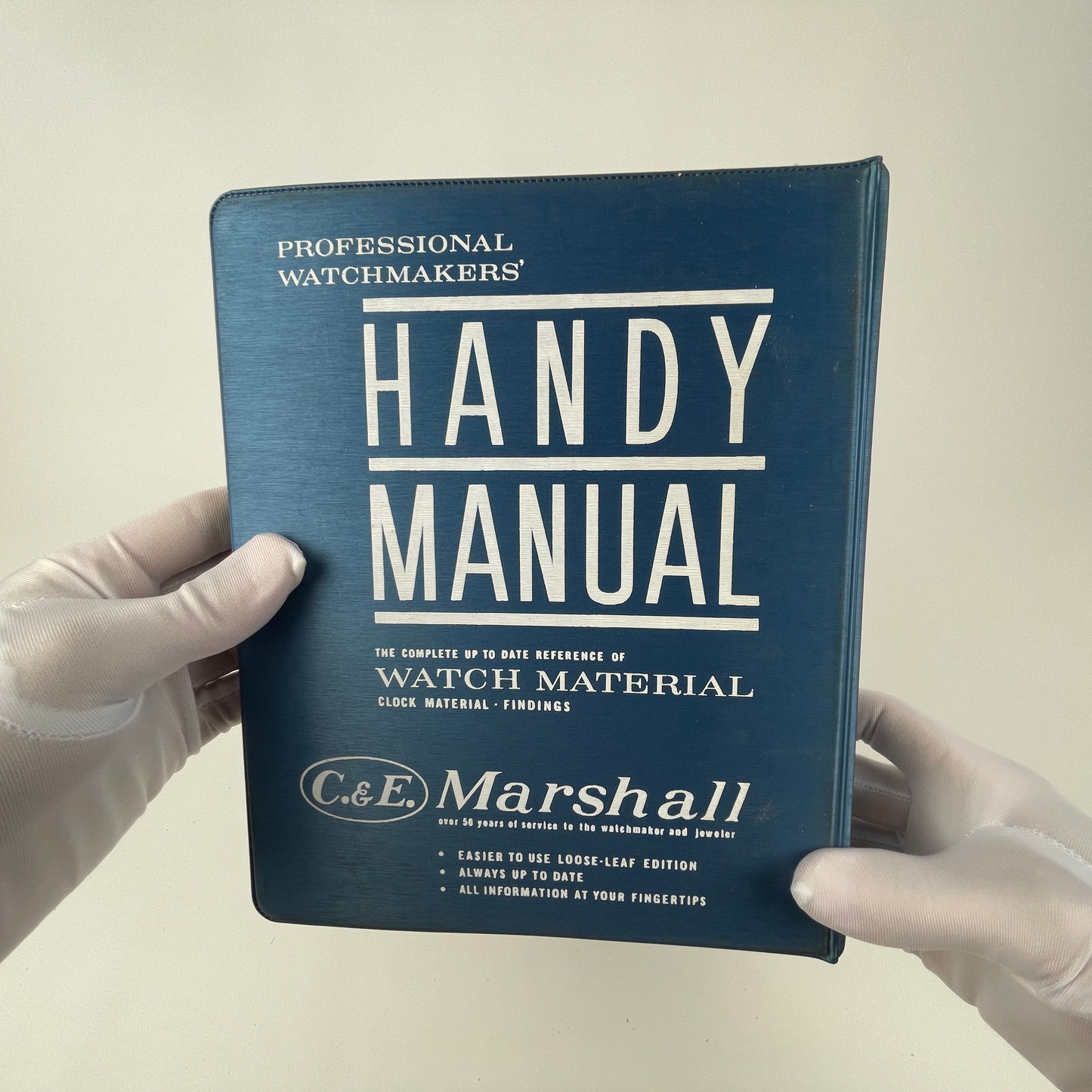 Oct Lot 59- C&E Marshall Professional Watchmakers’ Handy Manual