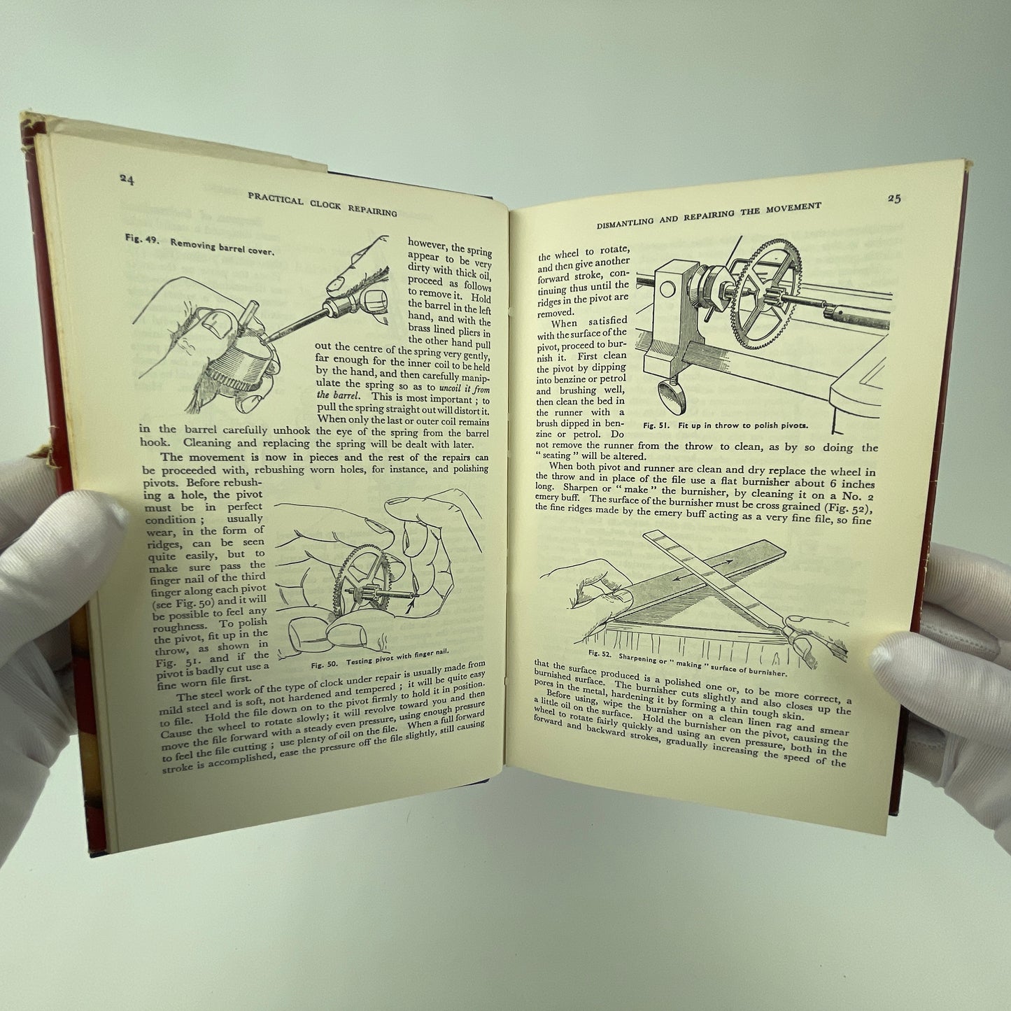 Oct Lot 66- Practical Clock Repairing | Book