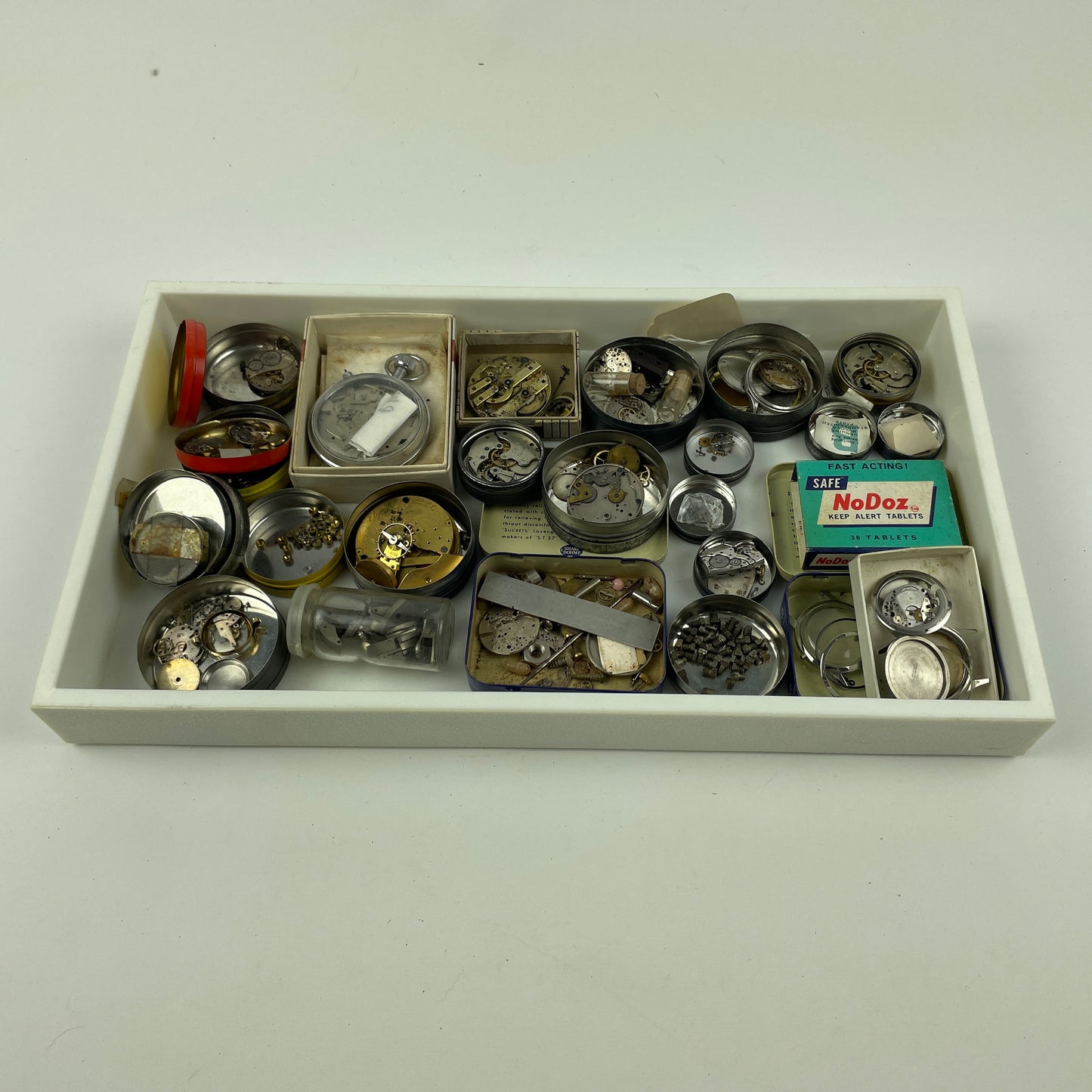 Oct Lot 69- American & Swiss Parts Tray Lot