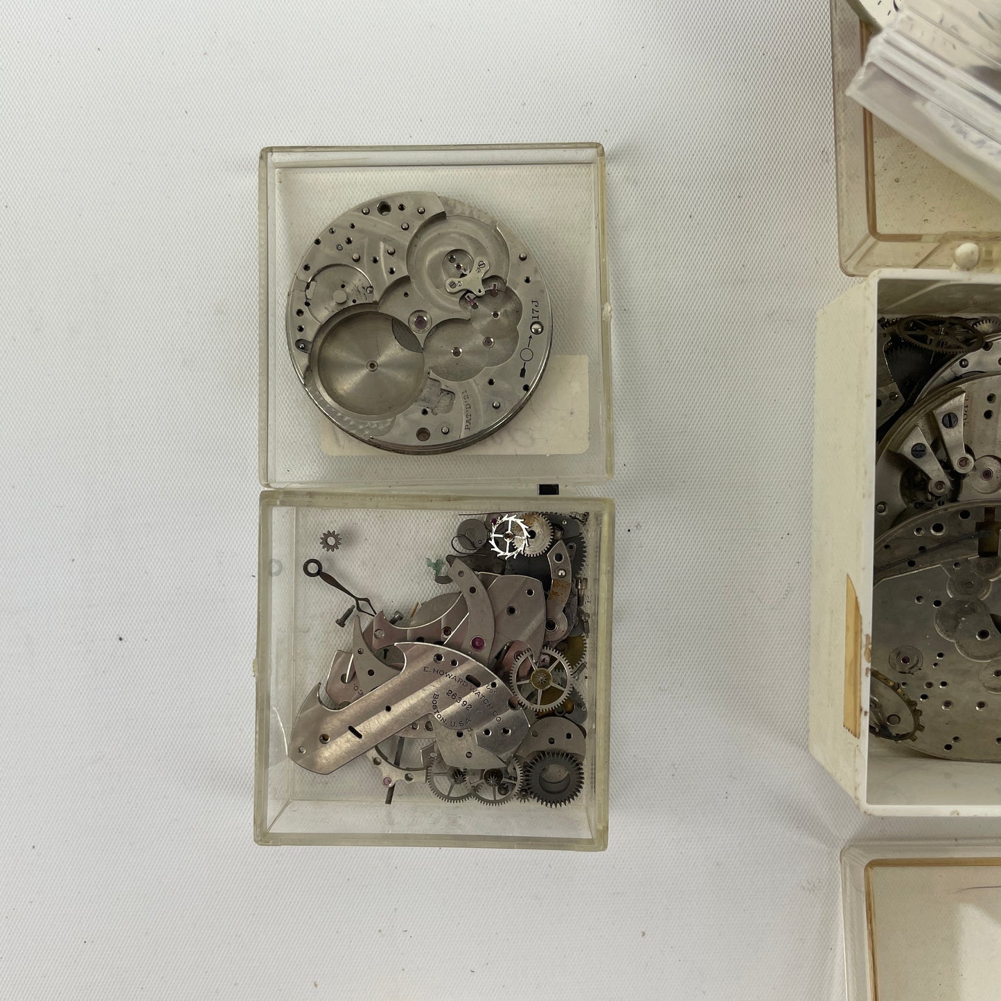 Oct Lot 70- E. Howard & Co. 12 S Pocket Watch Parts & Movements