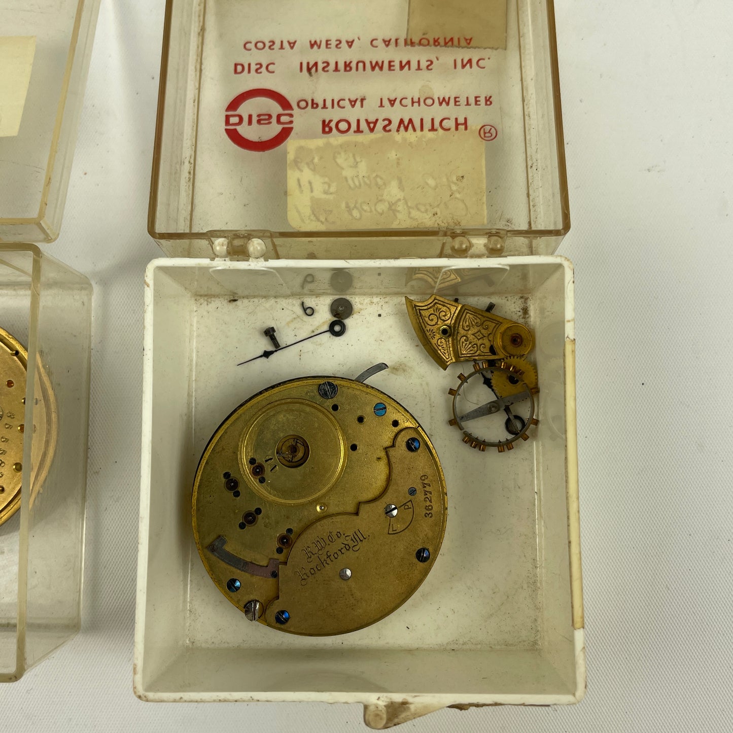 Oct Lot 71- Rockford Pocket Watch Parts Movements