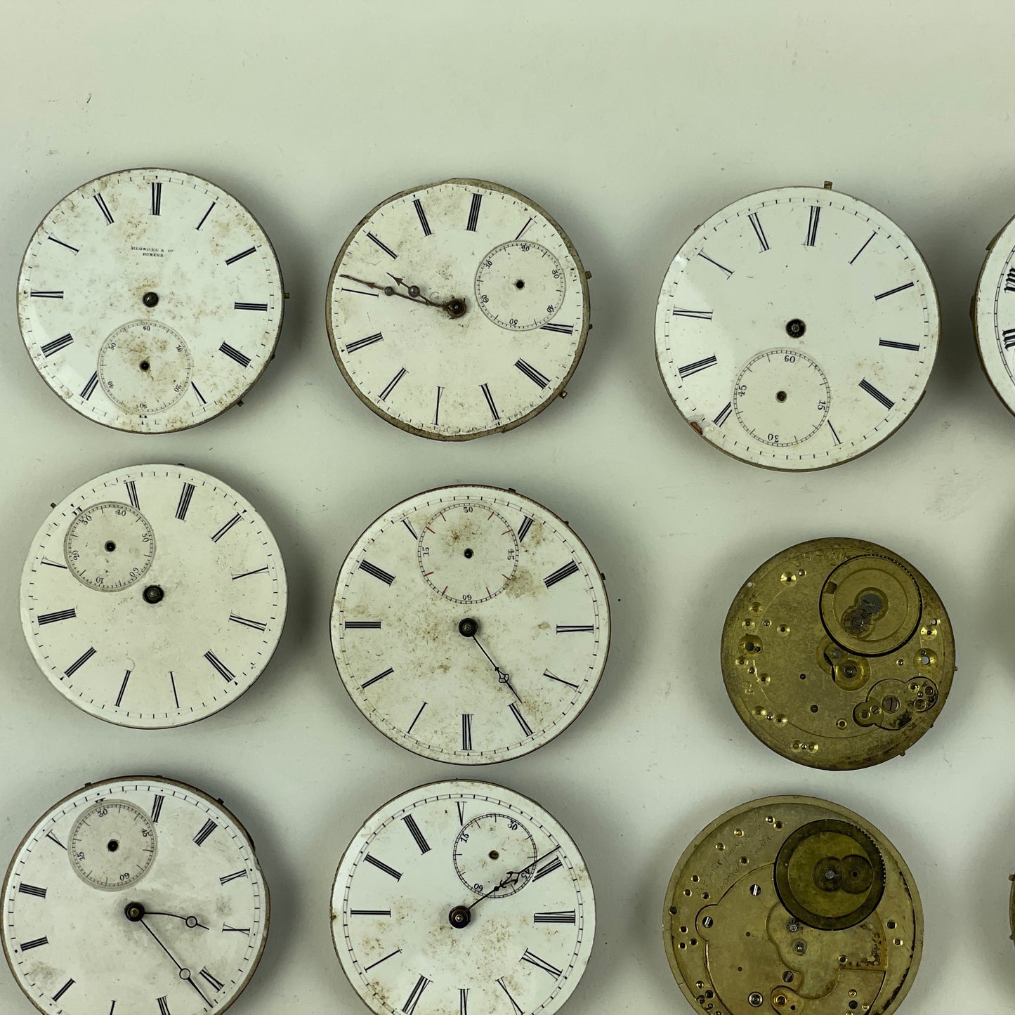 Oct Lot 17- Swiss Pocket Watch Movement Assortment (18)