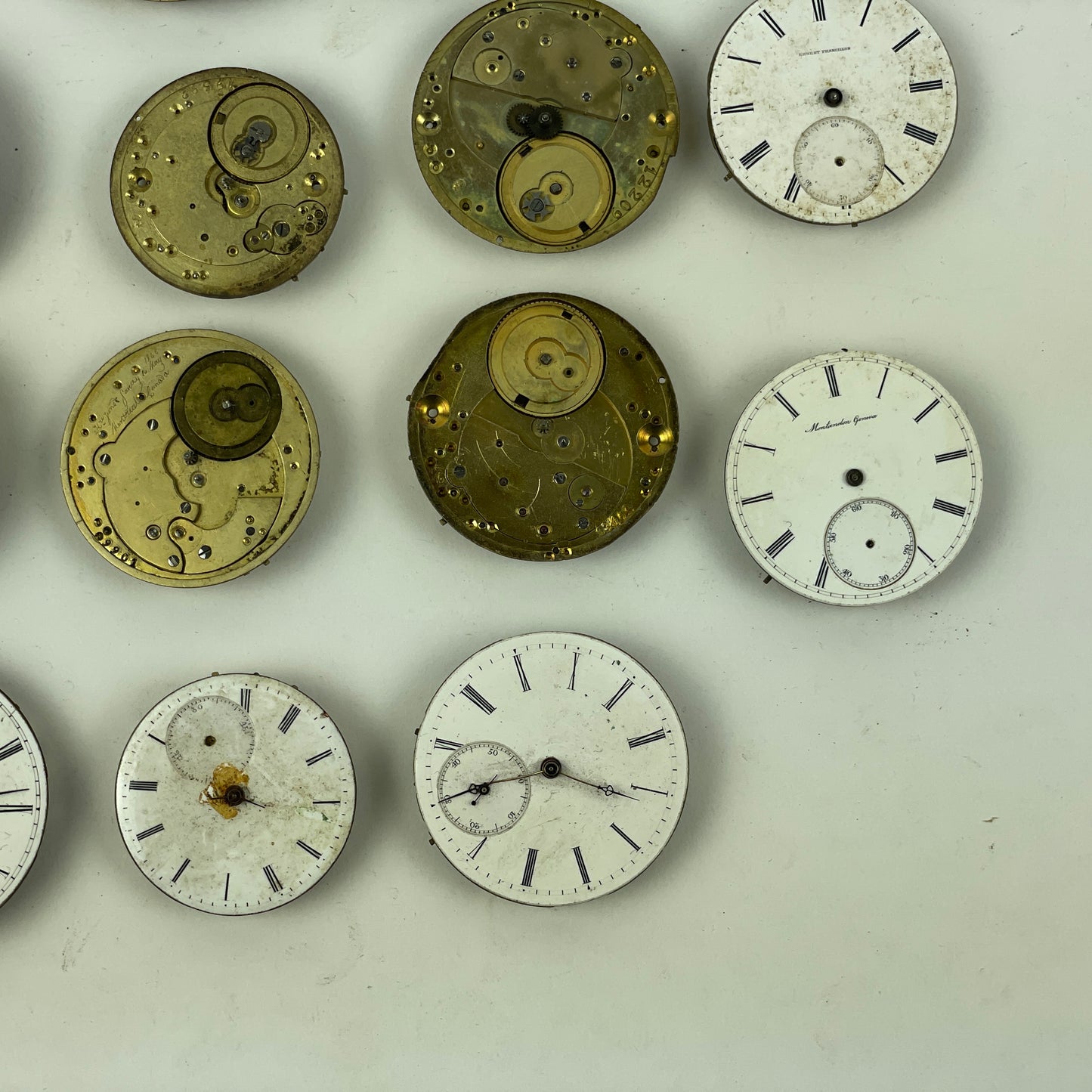 Oct Lot 17- Swiss Pocket Watch Movement Assortment (18)