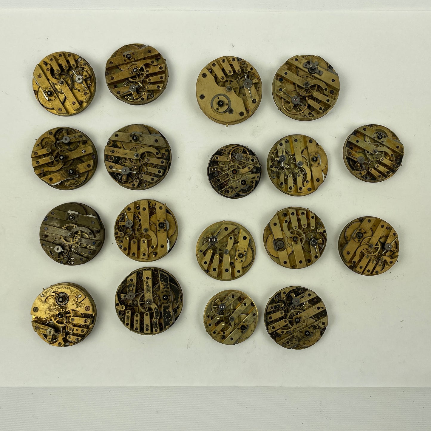 Oct Lot 17- Swiss Pocket Watch Movement Assortment (18)