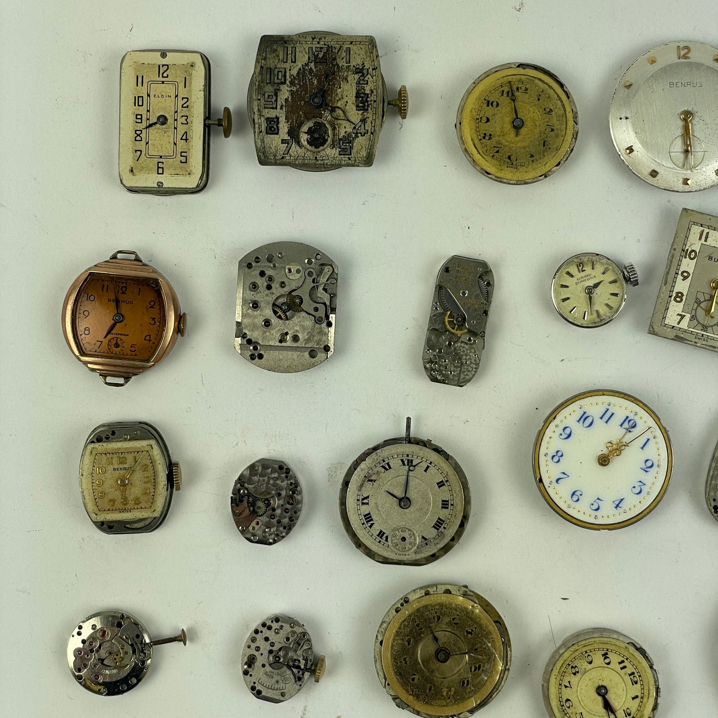 Oct Lot 18- American & Swiss Wristwatch Movement Assortment