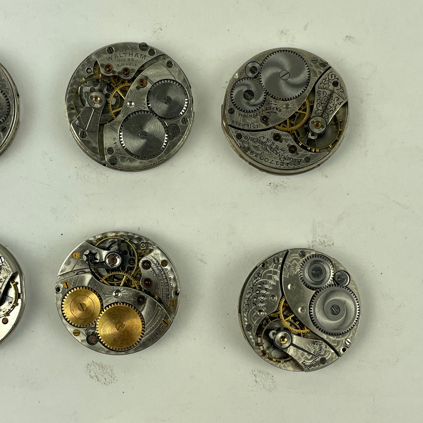 Oct Lot 29- American Pocket Watch Movements (10)