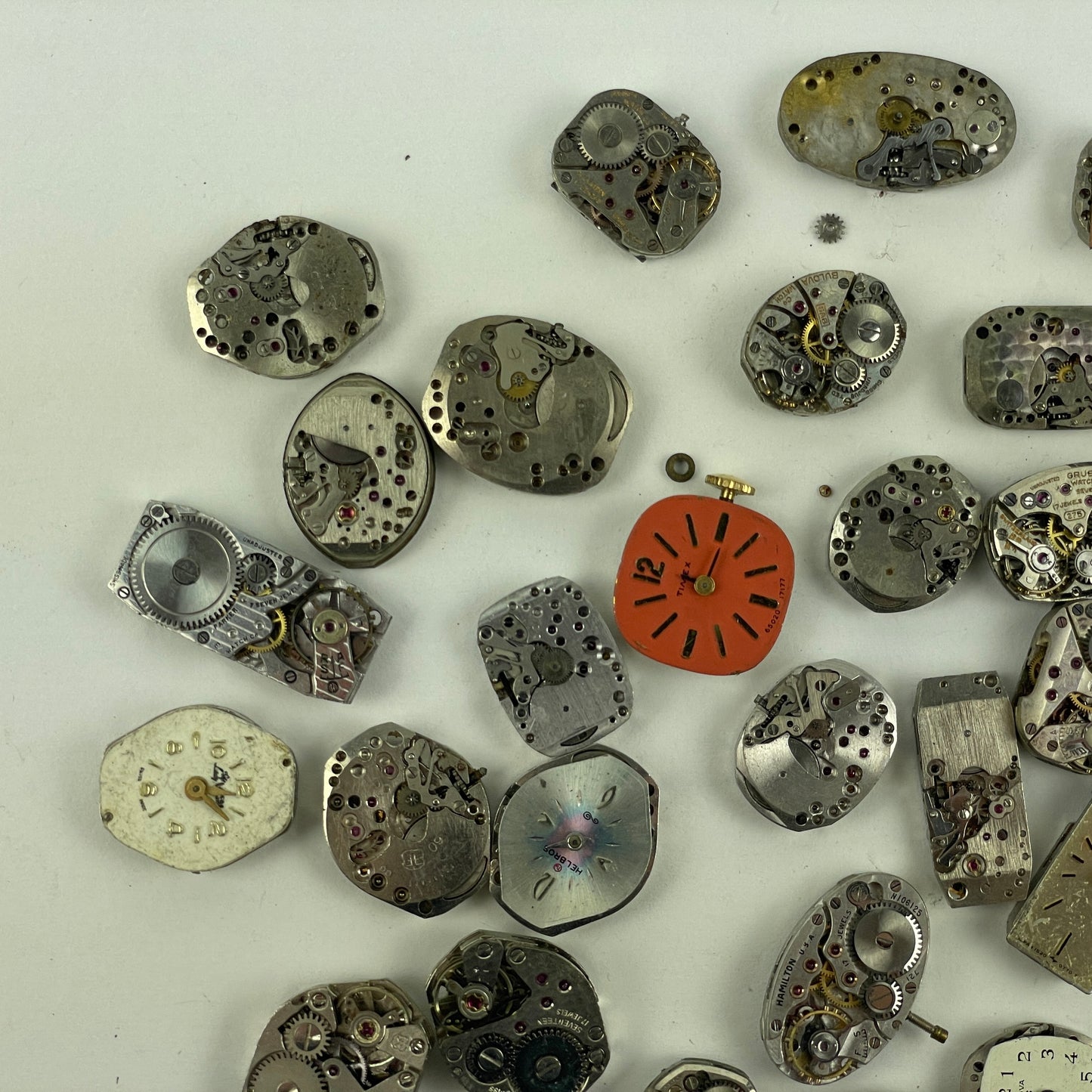 Oct Lot 31- American | Swiss | Mechanical Ladies Wristwatch Movements (45)