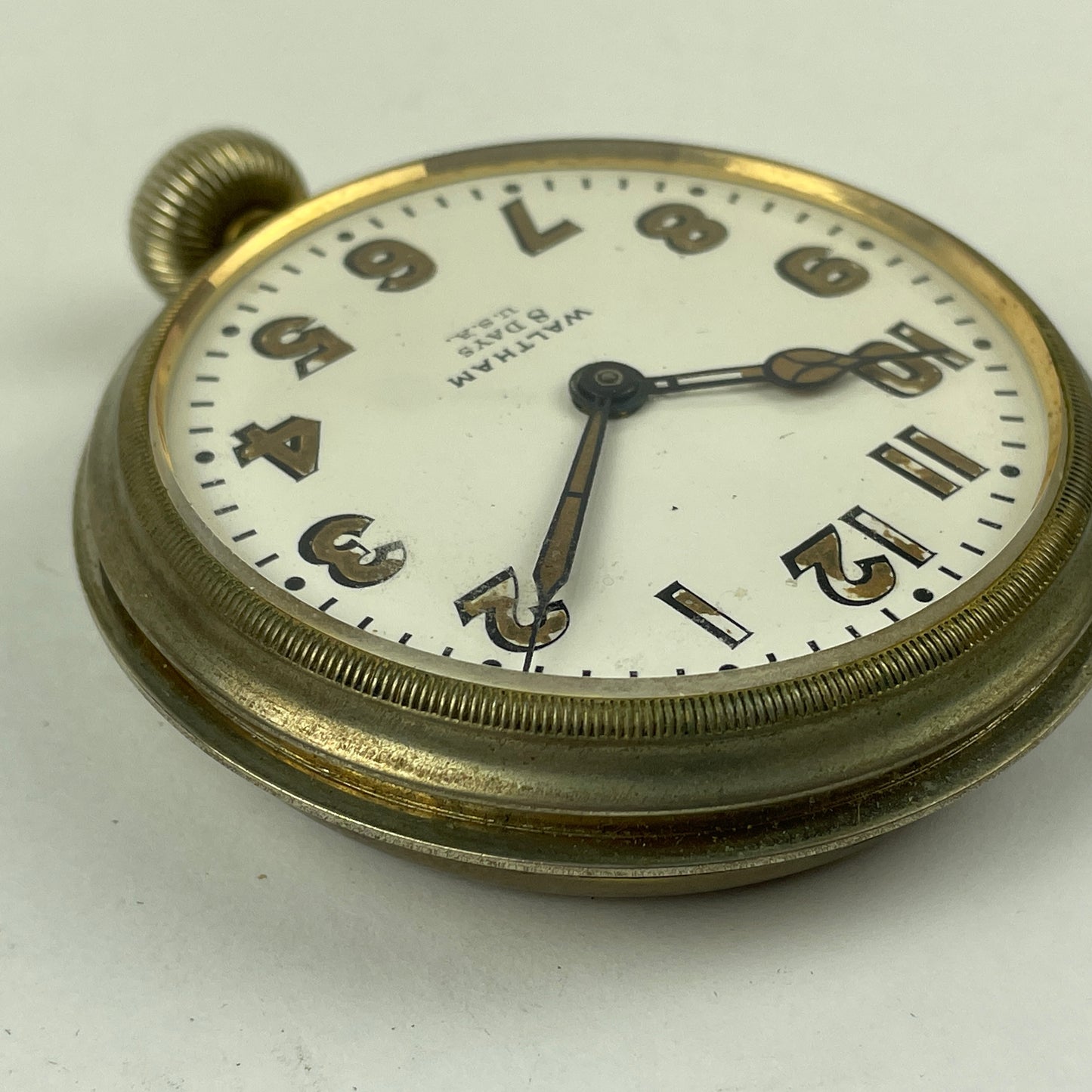 Oct Lot 32- Waltham 8-Day Travel Clock