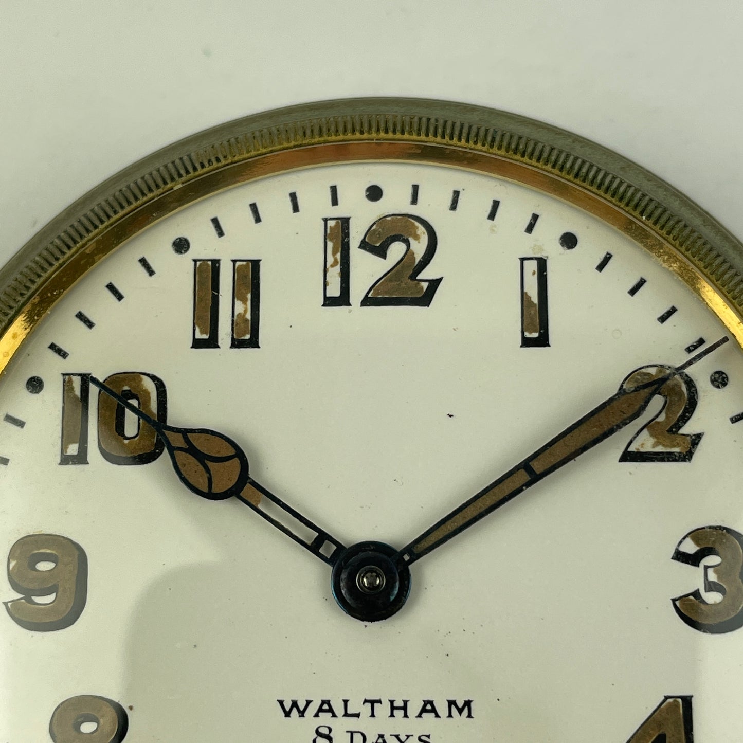 Oct Lot 32- Waltham 8-Day Travel Clock