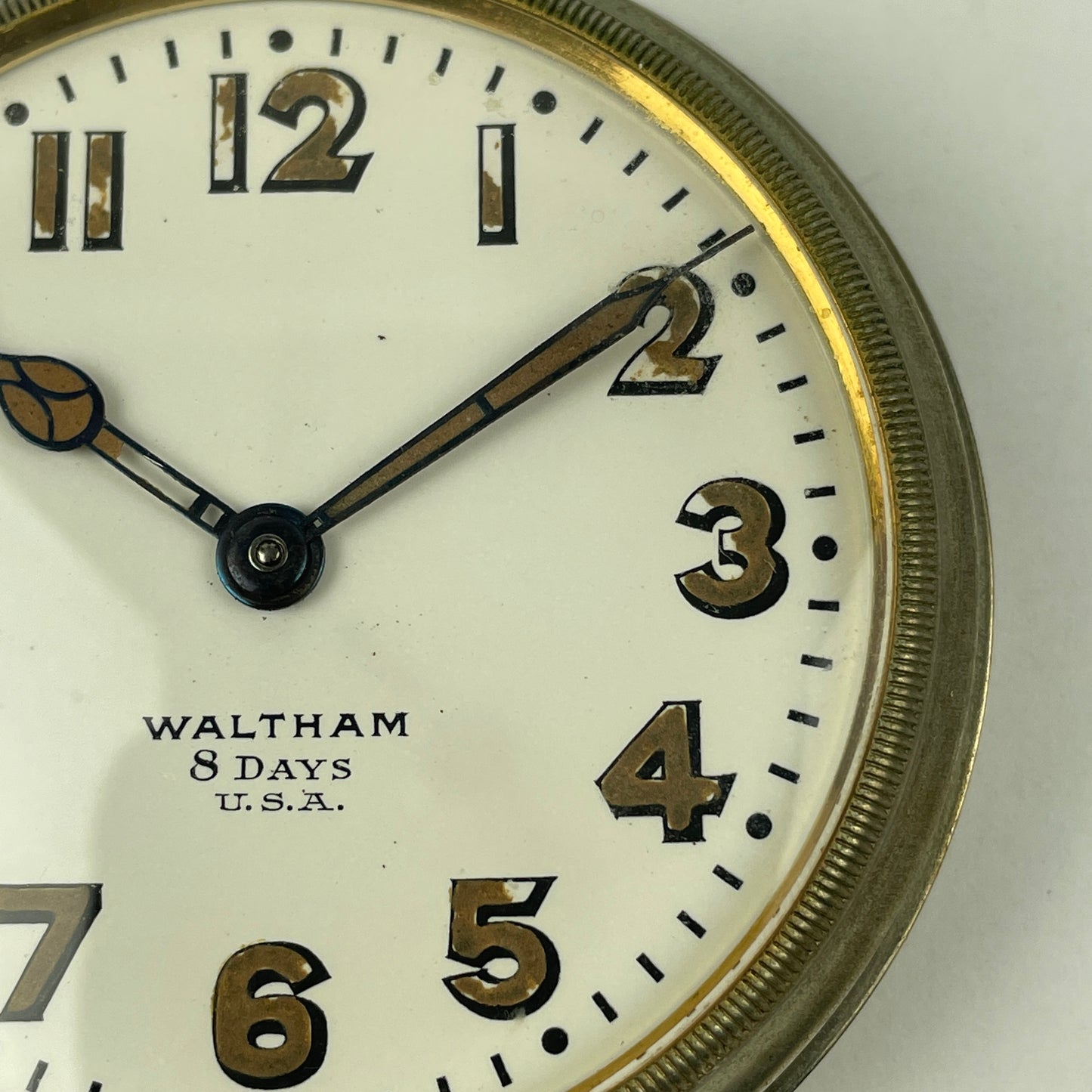 Oct Lot 32- Waltham 8-Day Travel Clock