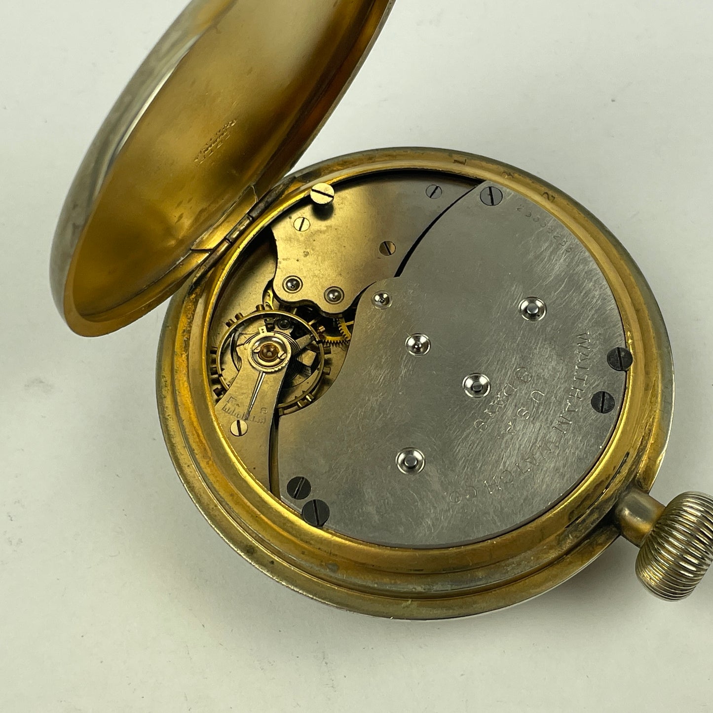 Oct Lot 32- Waltham 8-Day Travel Clock
