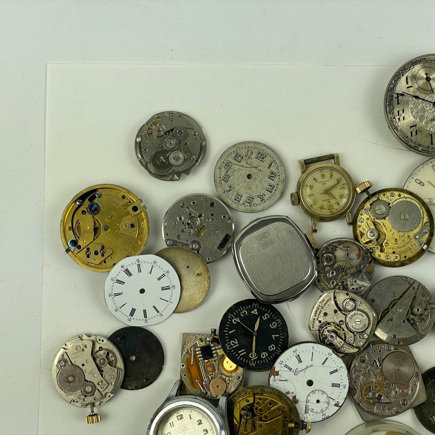 Oct Lot 37- American & Swiss Assortment Wrist Pocket Movements