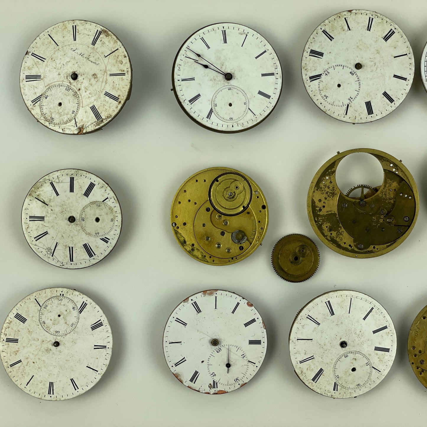 Oct Lot 53- Swiss Pocket Watch Movement Assortment (12)