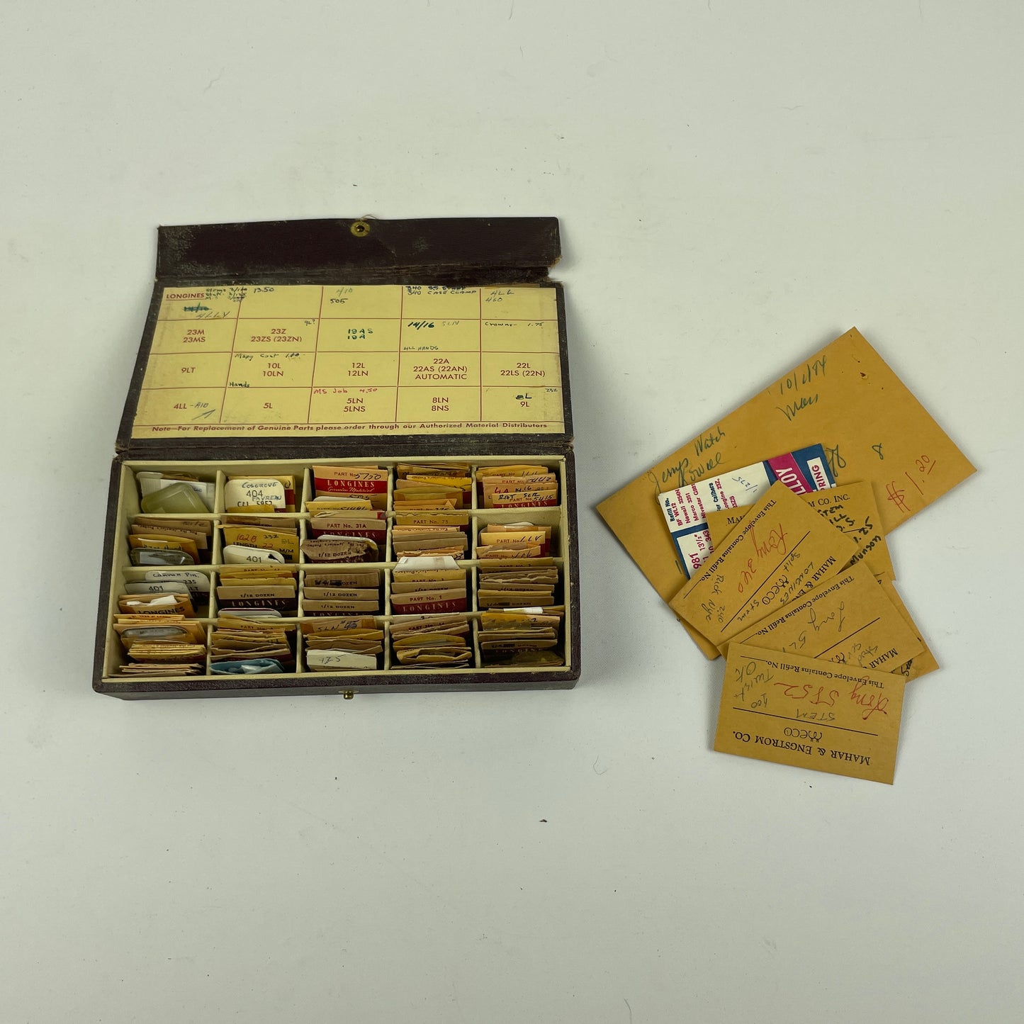 Oct Lot 6- Longines Mainspring | Balance Staff | Winding Stem