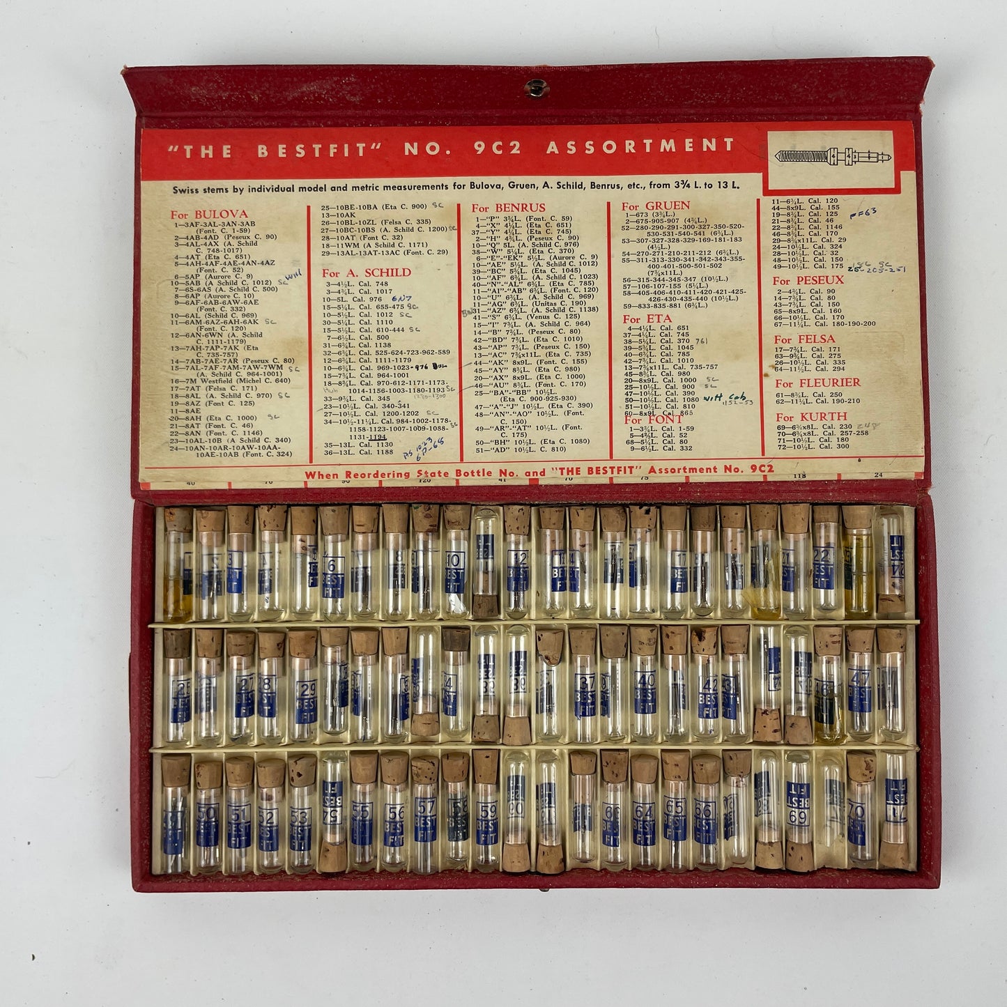 Oct Lot 8- Bestfit Parts Assortments | Crowns #801 | Stems 9C3 & 9C2