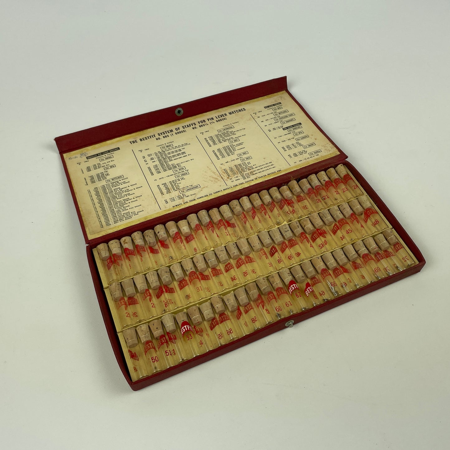 Oct Lot 22- Bestfit System of Staffs for Pin Lever Watches