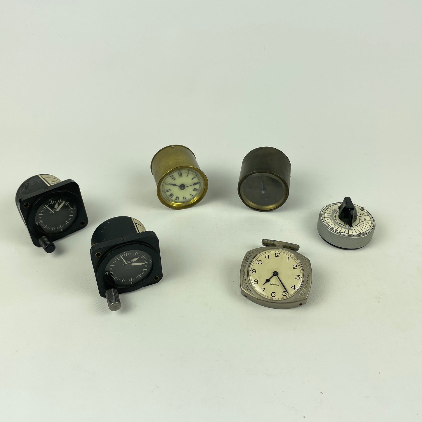 Oct Lot 27- Cessna | Westclox | Ansonia Clocks