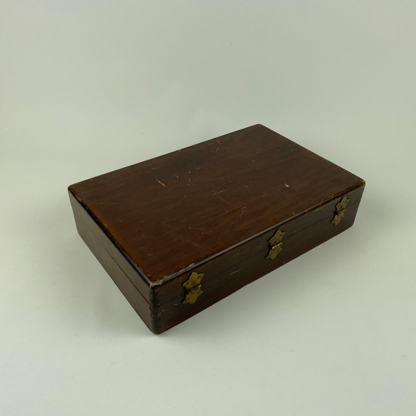 Oct Lot 42- Vintage Waltham Wooden Storage Box