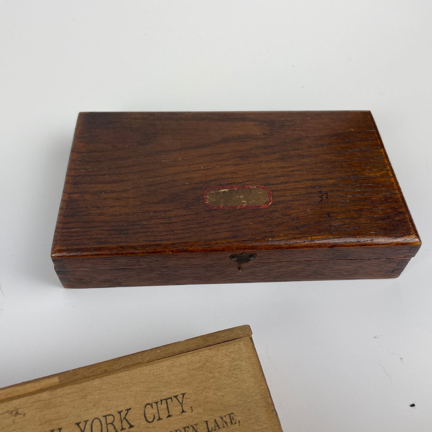 Oct Lot 43- Vintage Tin & Wood Containers