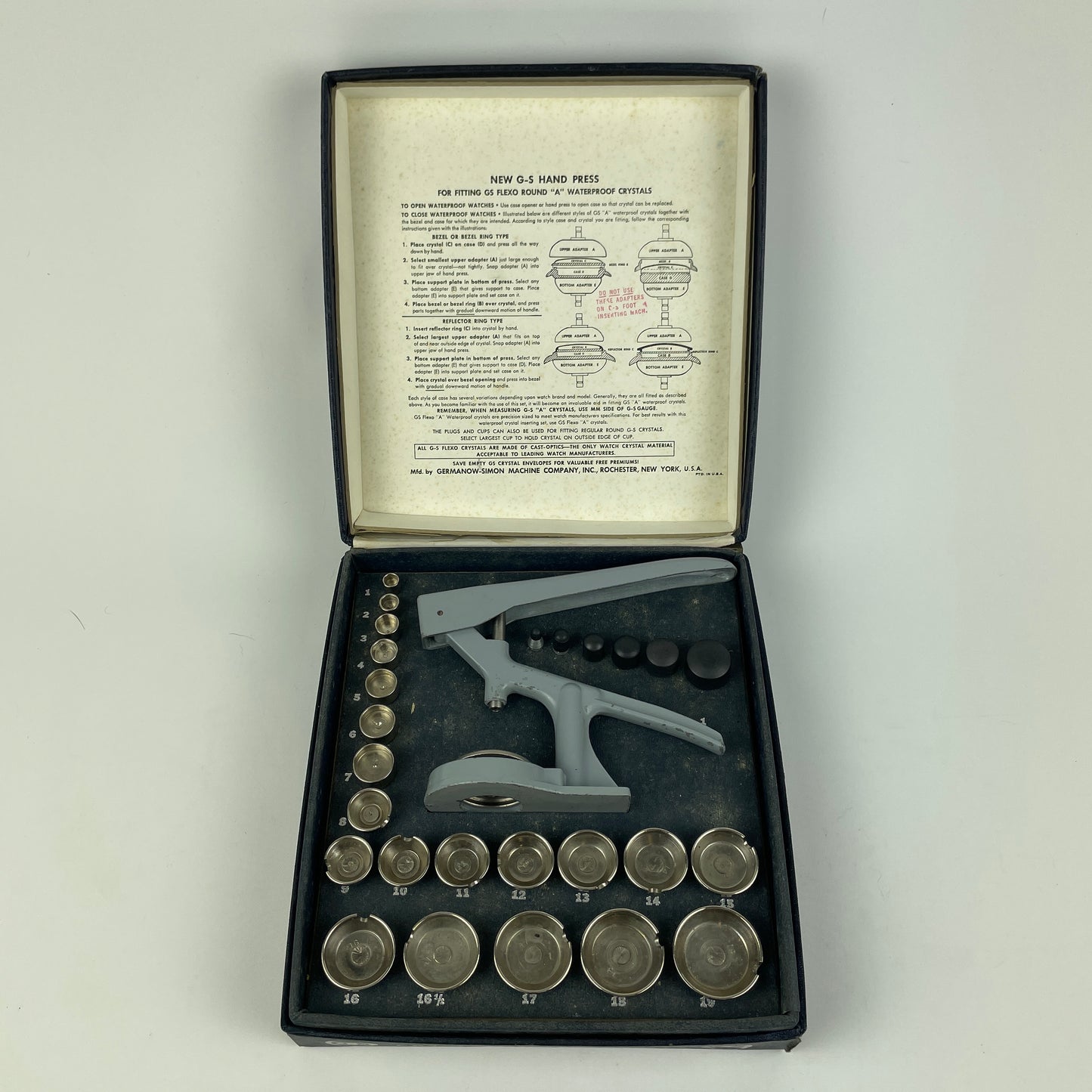 Oct Lot 48- Germanow Simon Hand Crystal Press